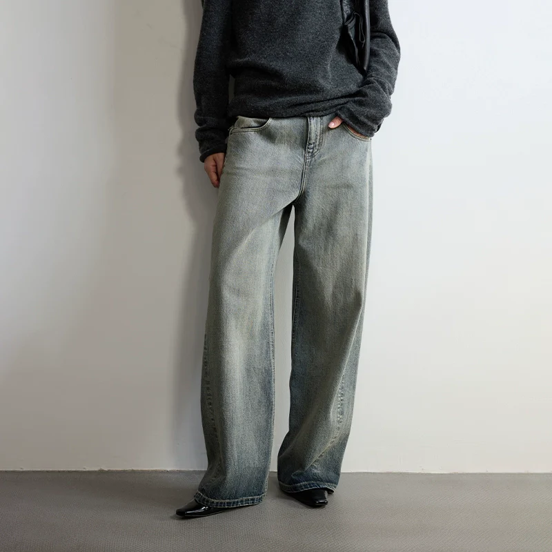 Gradient Hem Wide-Leg Jeans - Image 5