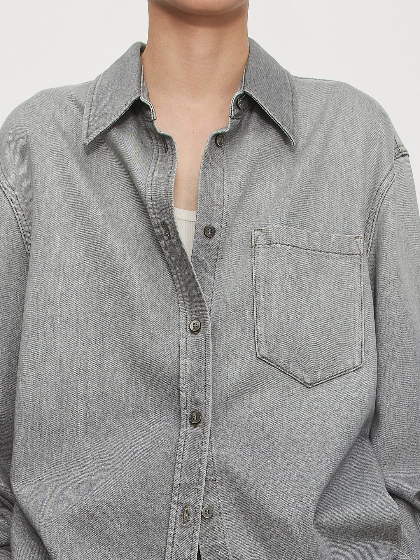 Gradient Wash Denim Shirt - Image 5