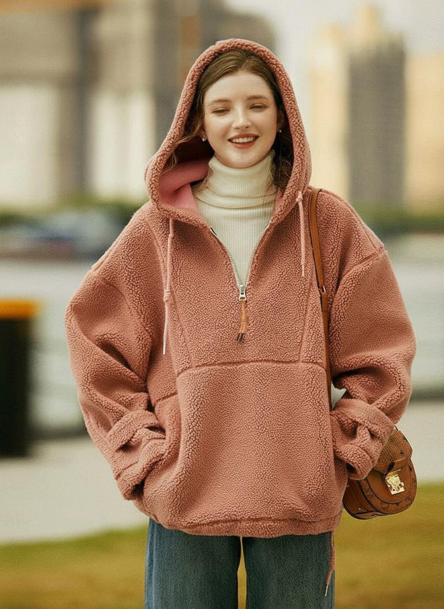 Grain Wool Sherpa Hoodie