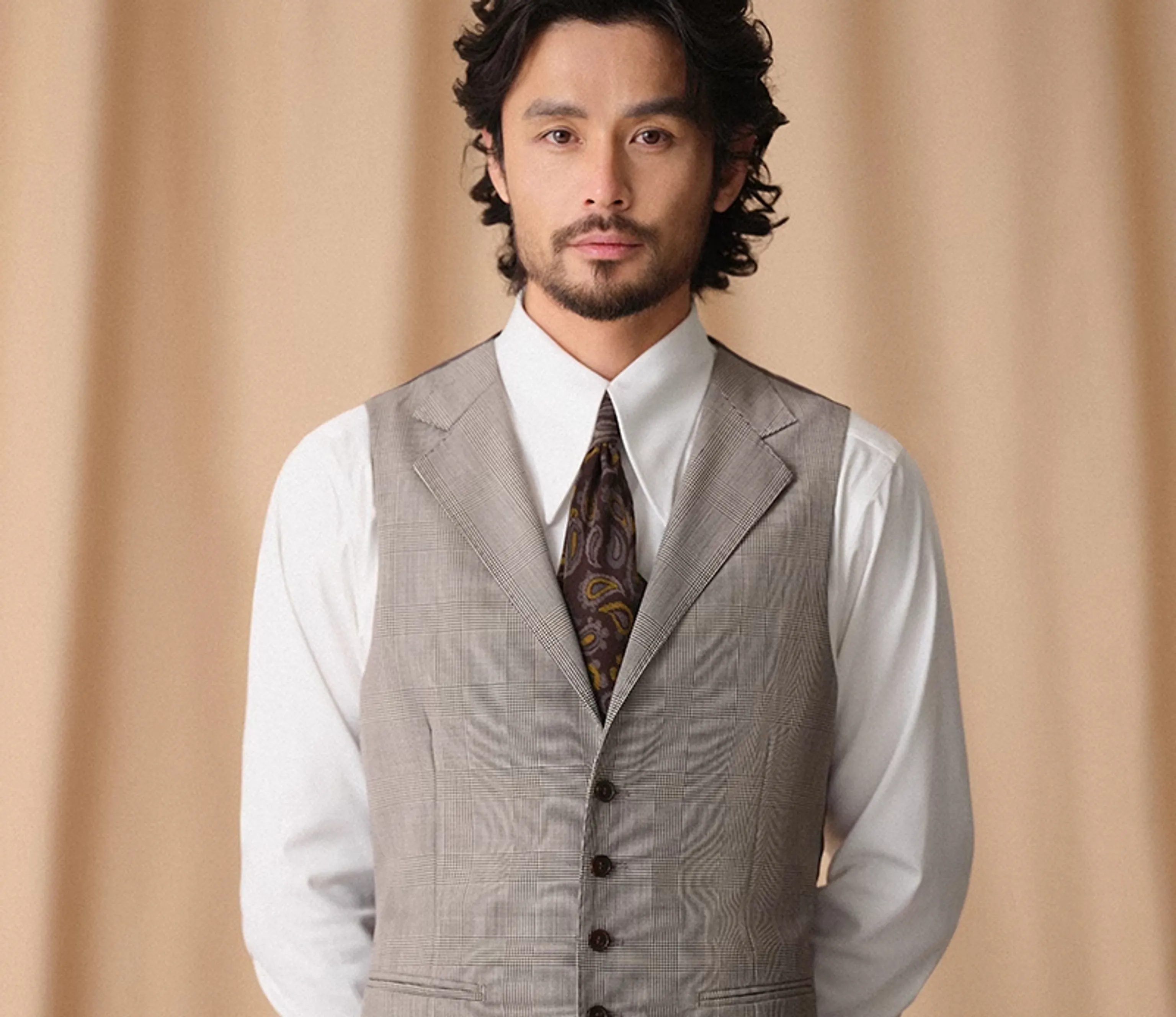 Gray Plaid Vest - Image 2