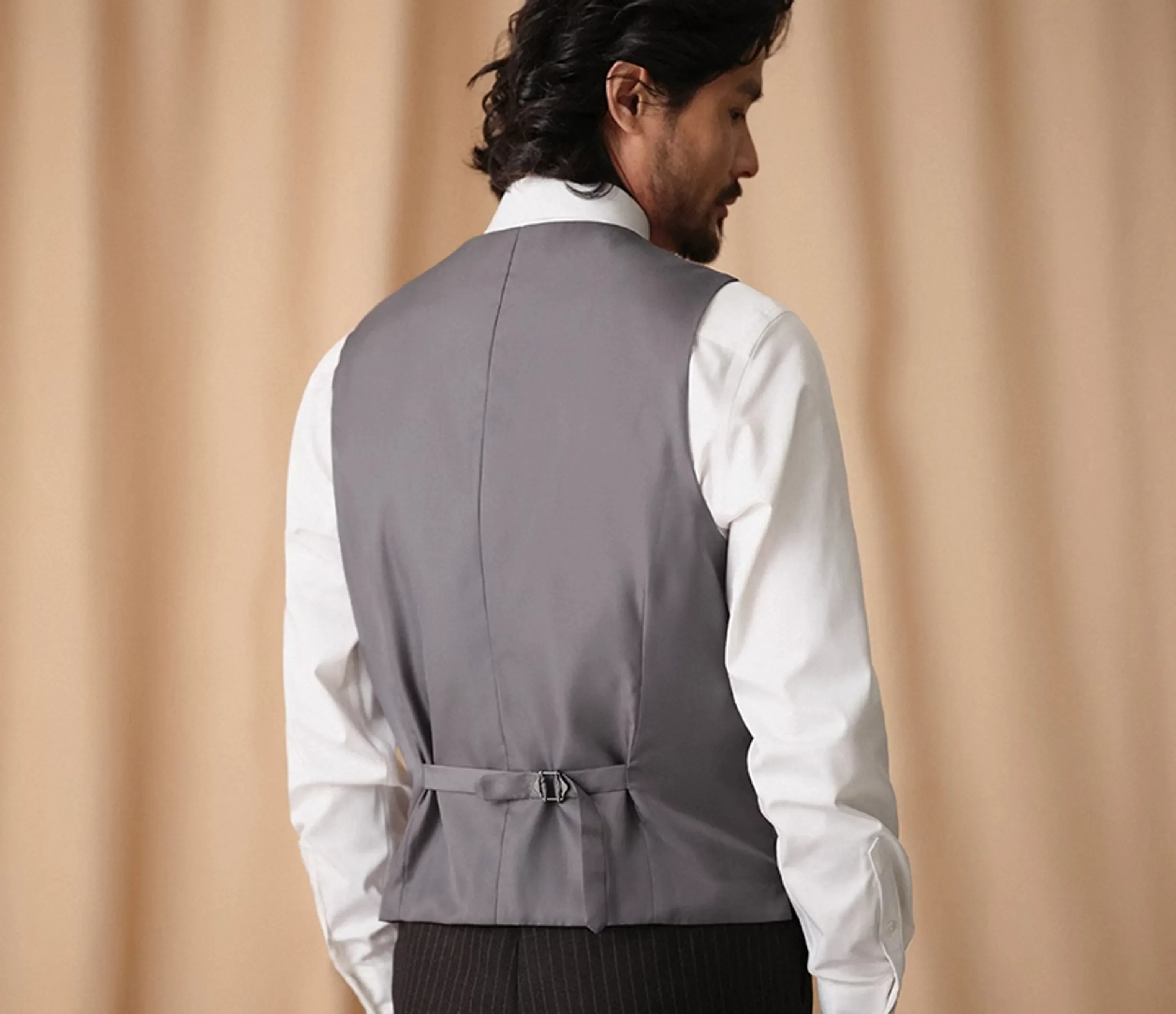 Gray Plaid Vest - Image 3