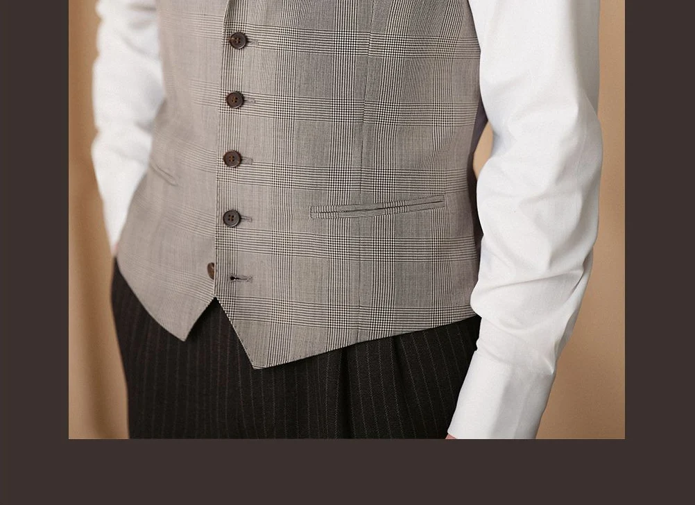 Gray Plaid Vest - Image 7