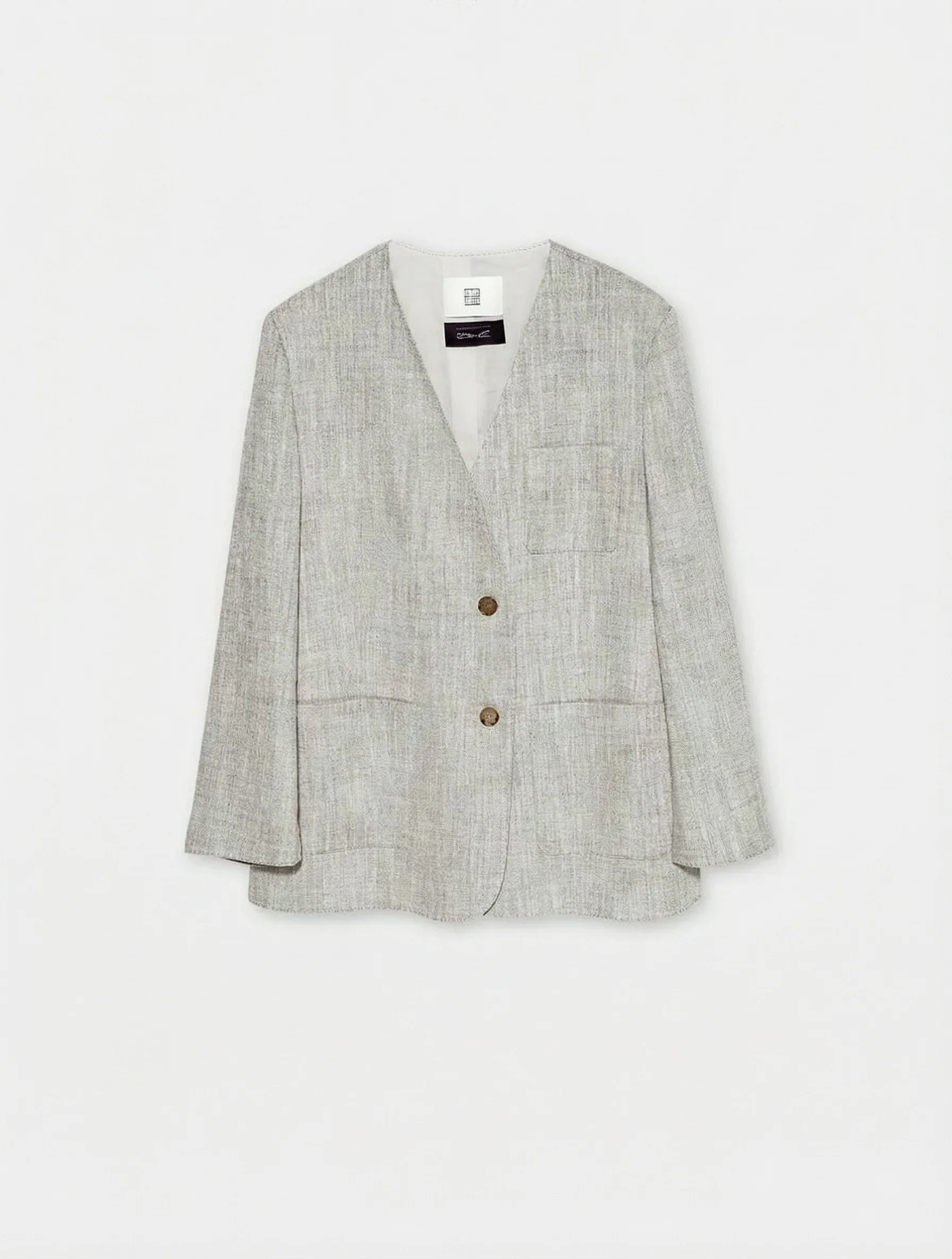 Gray Textured 3-Piece Suit Set - Image 14