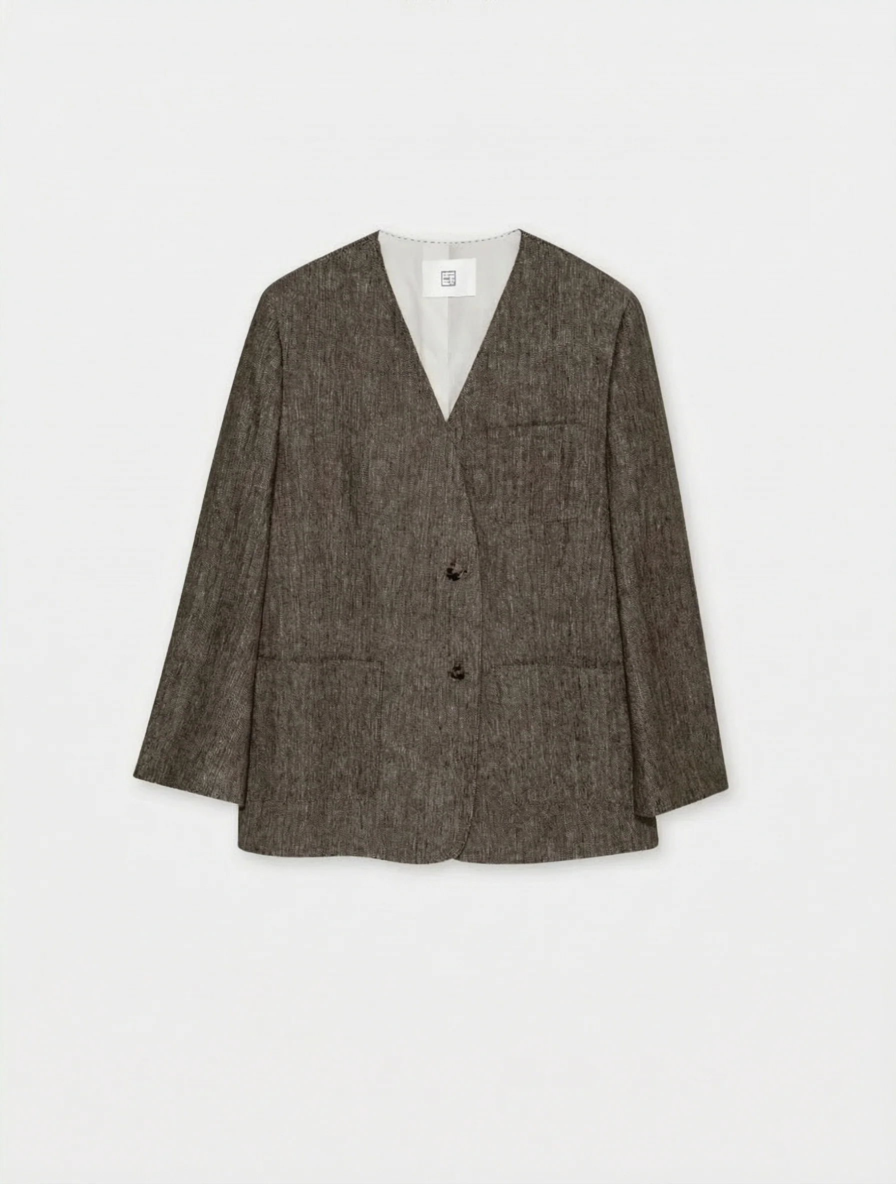 Gray Textured 3-Piece Suit Set - Image 19