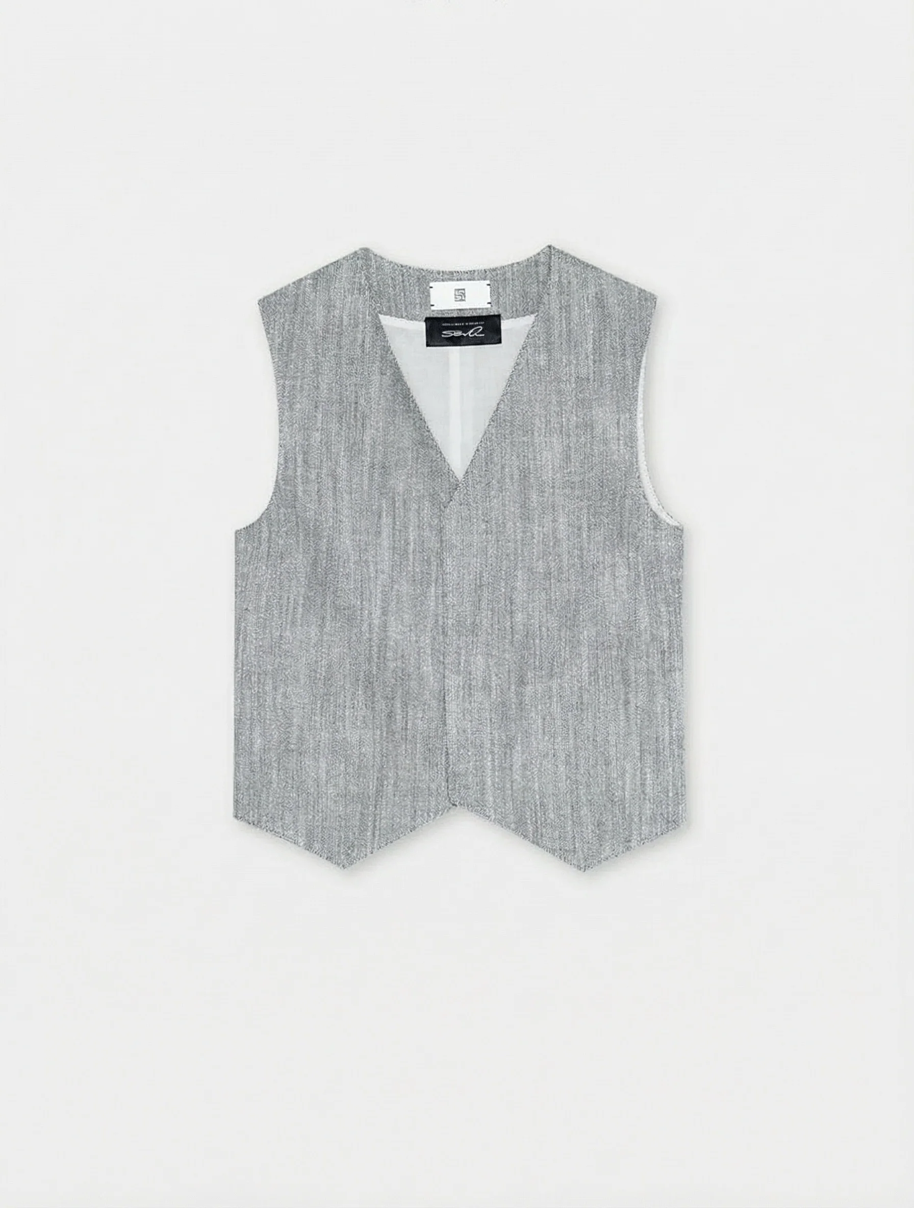 Gray Textured 3-Piece Suit Set - Image 23