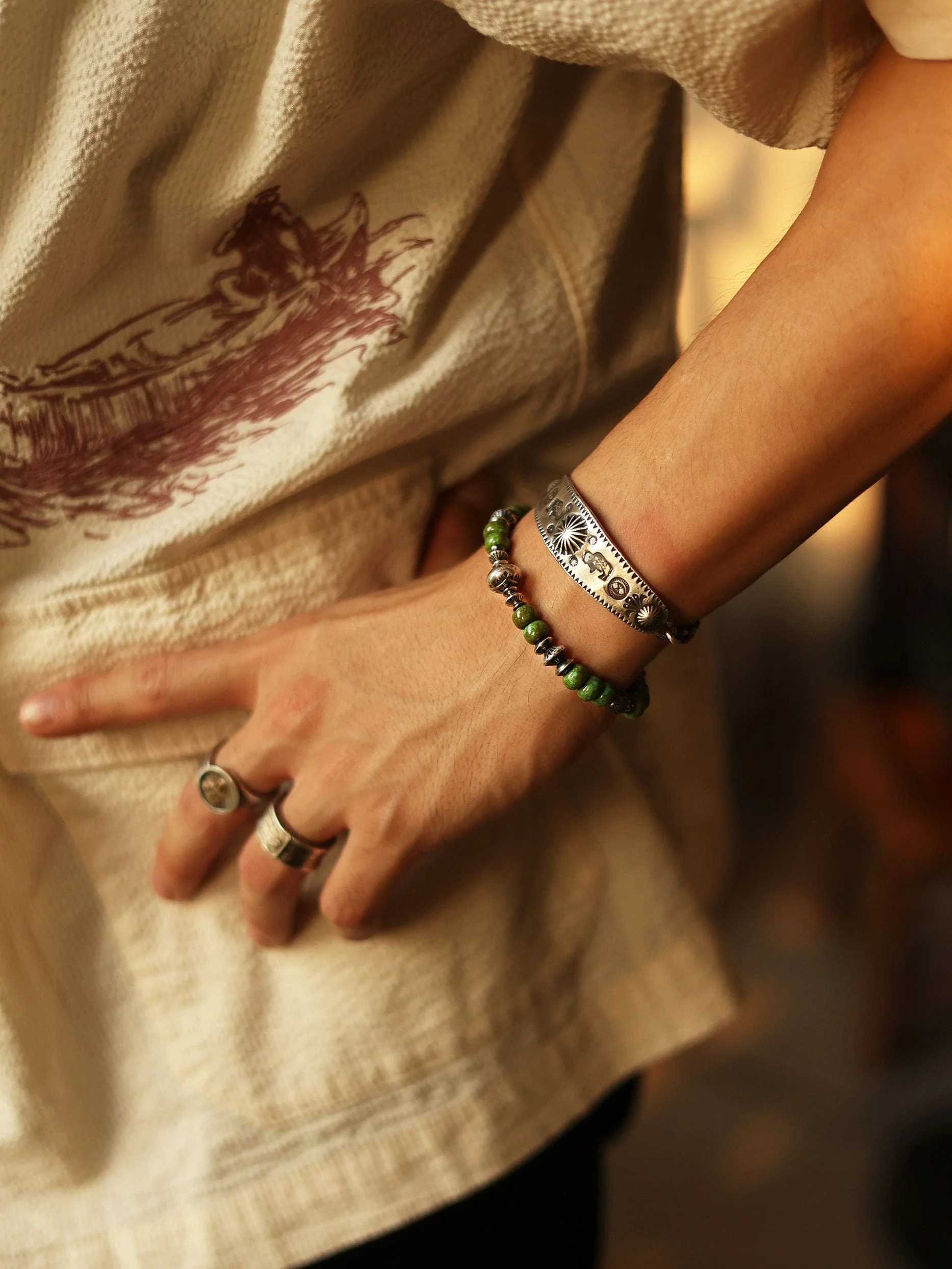 Green Bead Bracelet