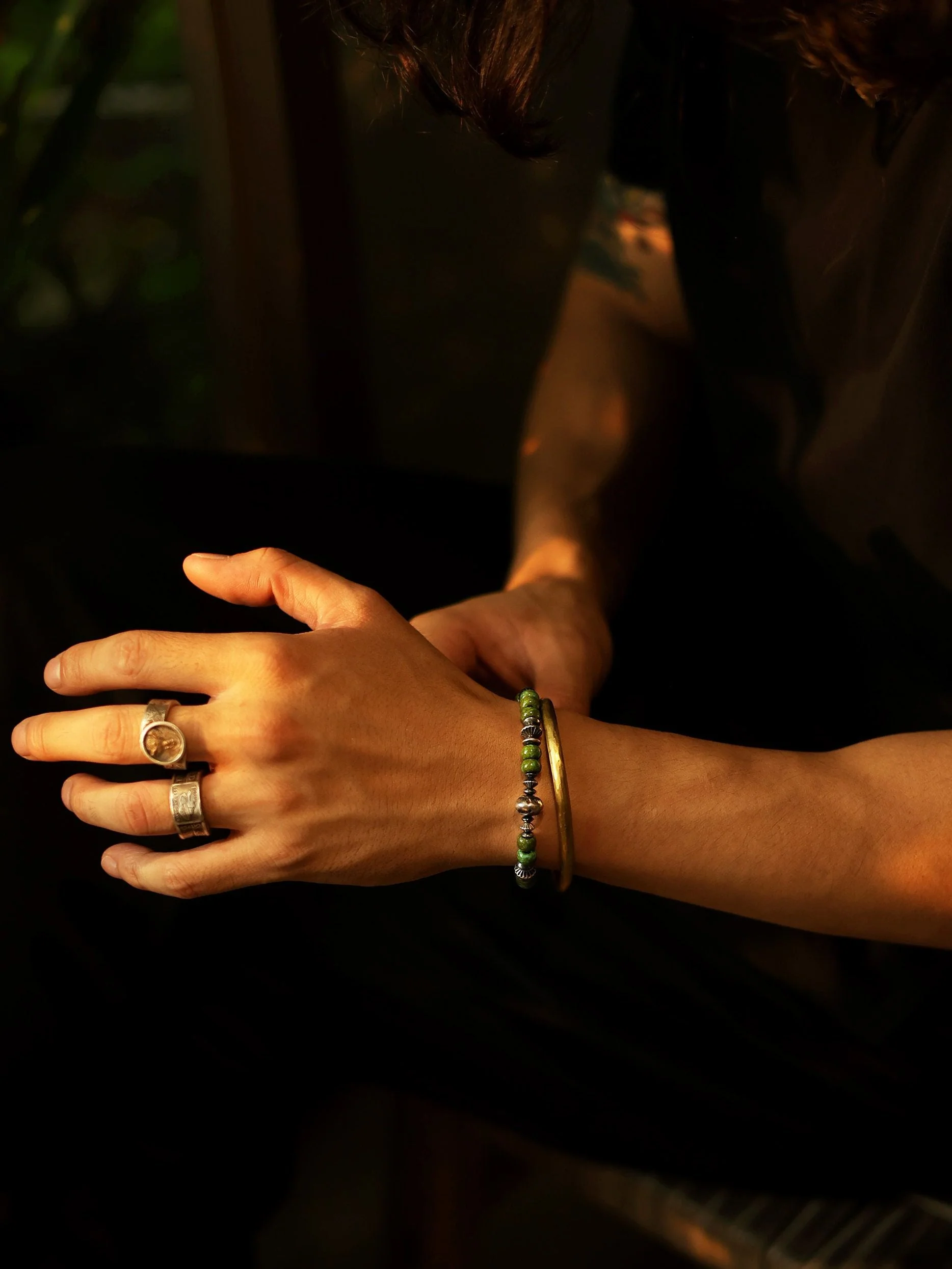 Green Bead Bracelet - Image 2