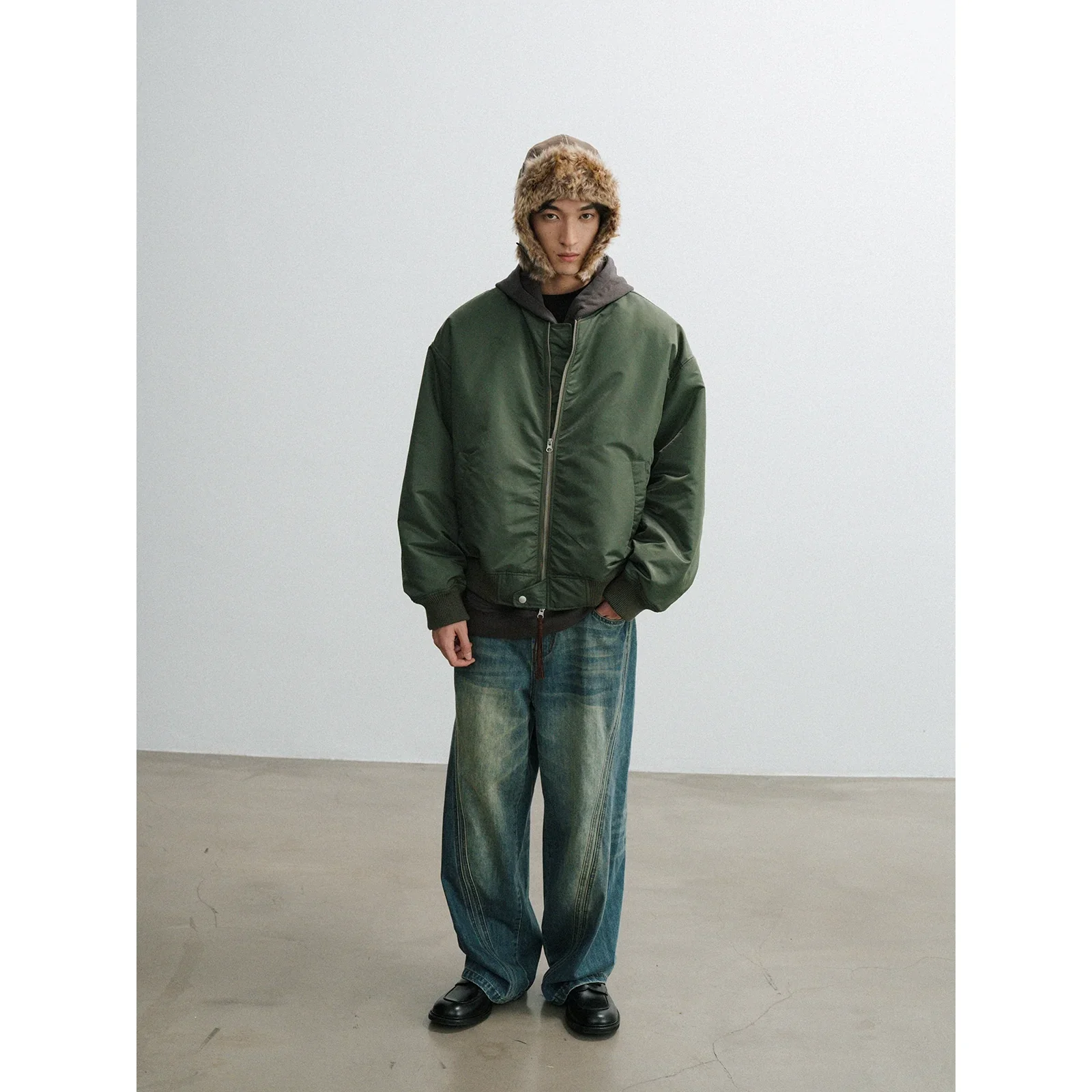 Green Bomber Jacket - Image 3