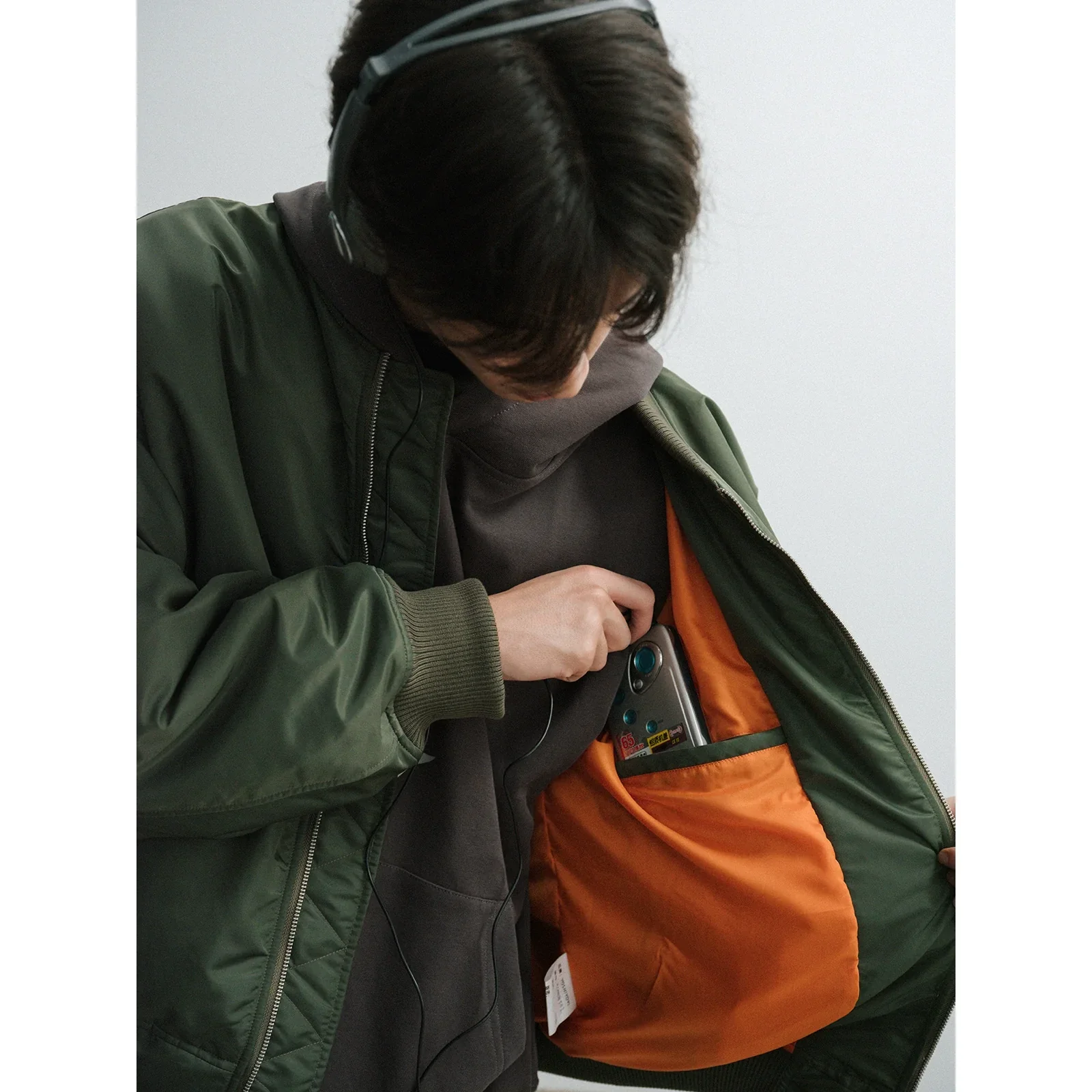 Green Bomber Jacket - Image 4