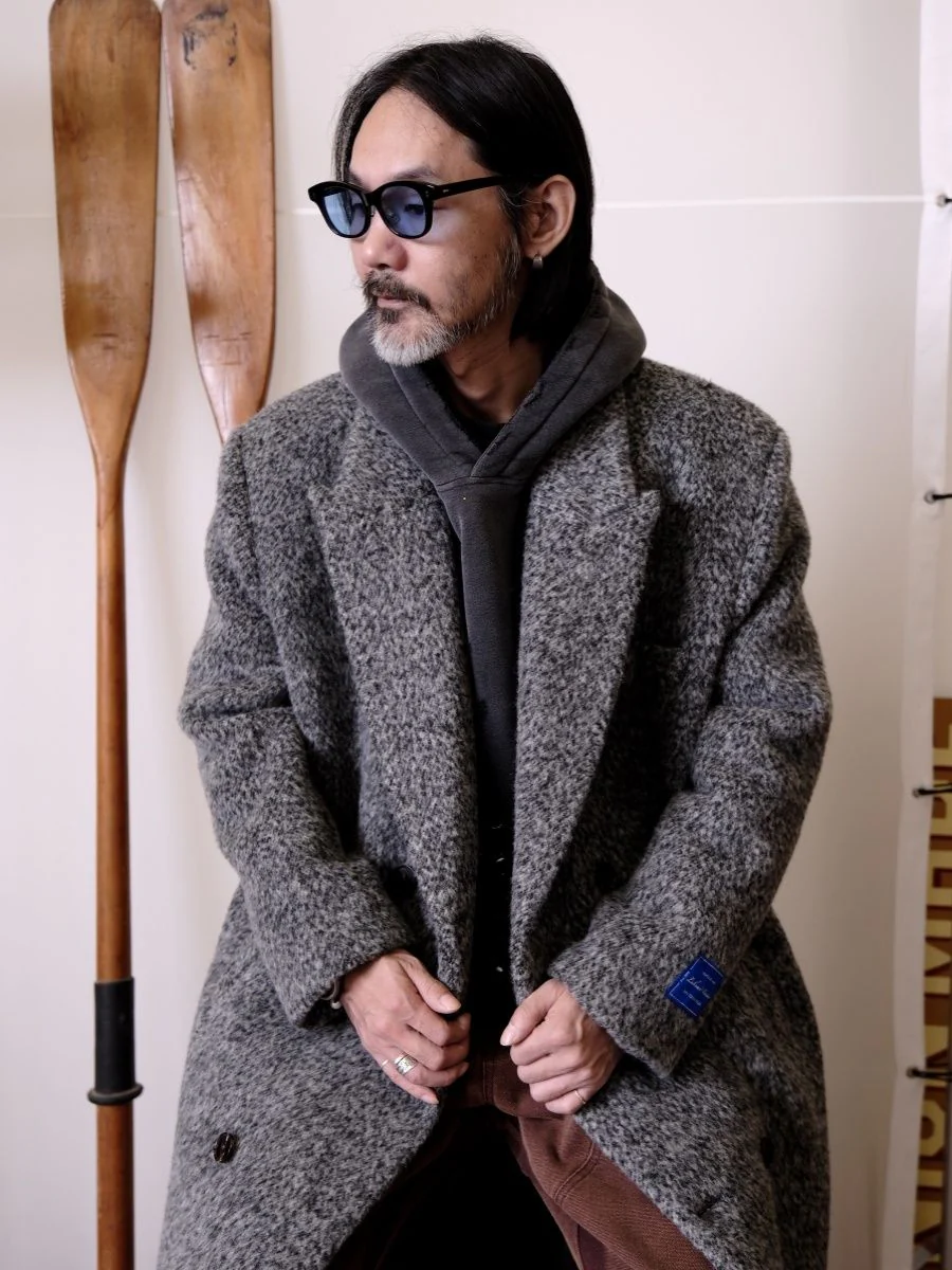 Grey Double-Breasted Overcoat - Image 3