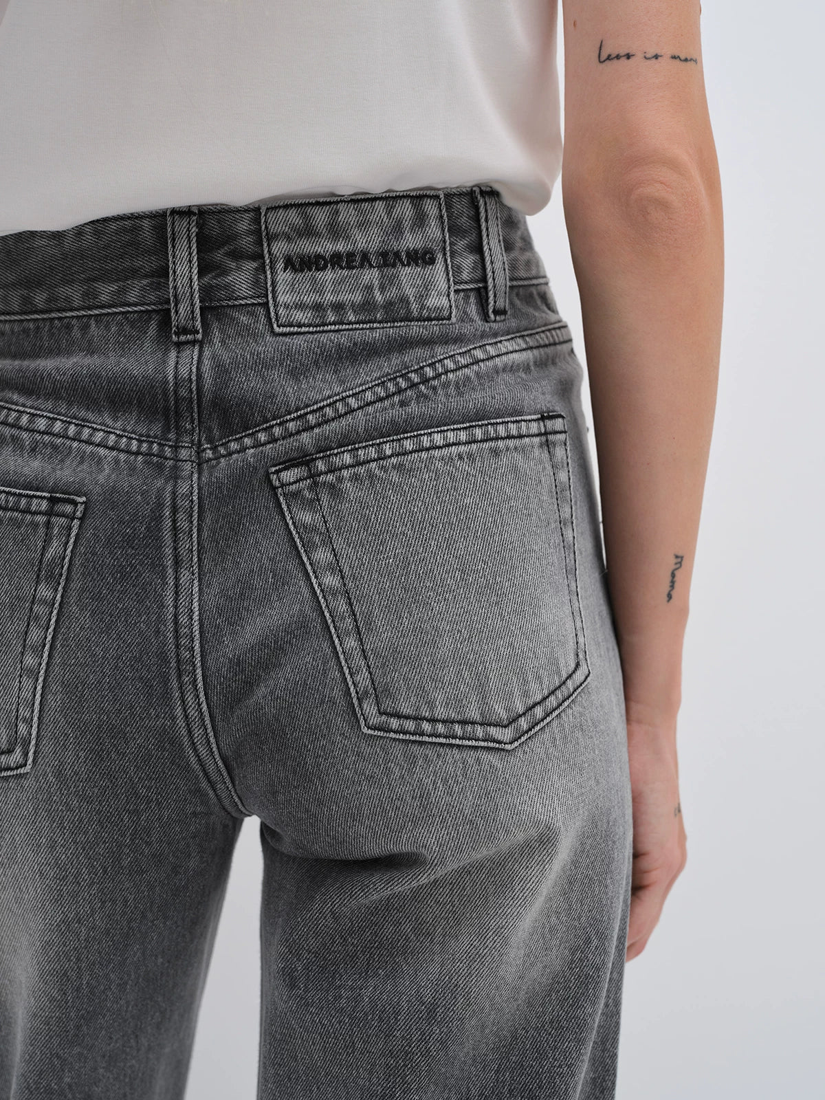 Grey Straight Jeans - Image 6