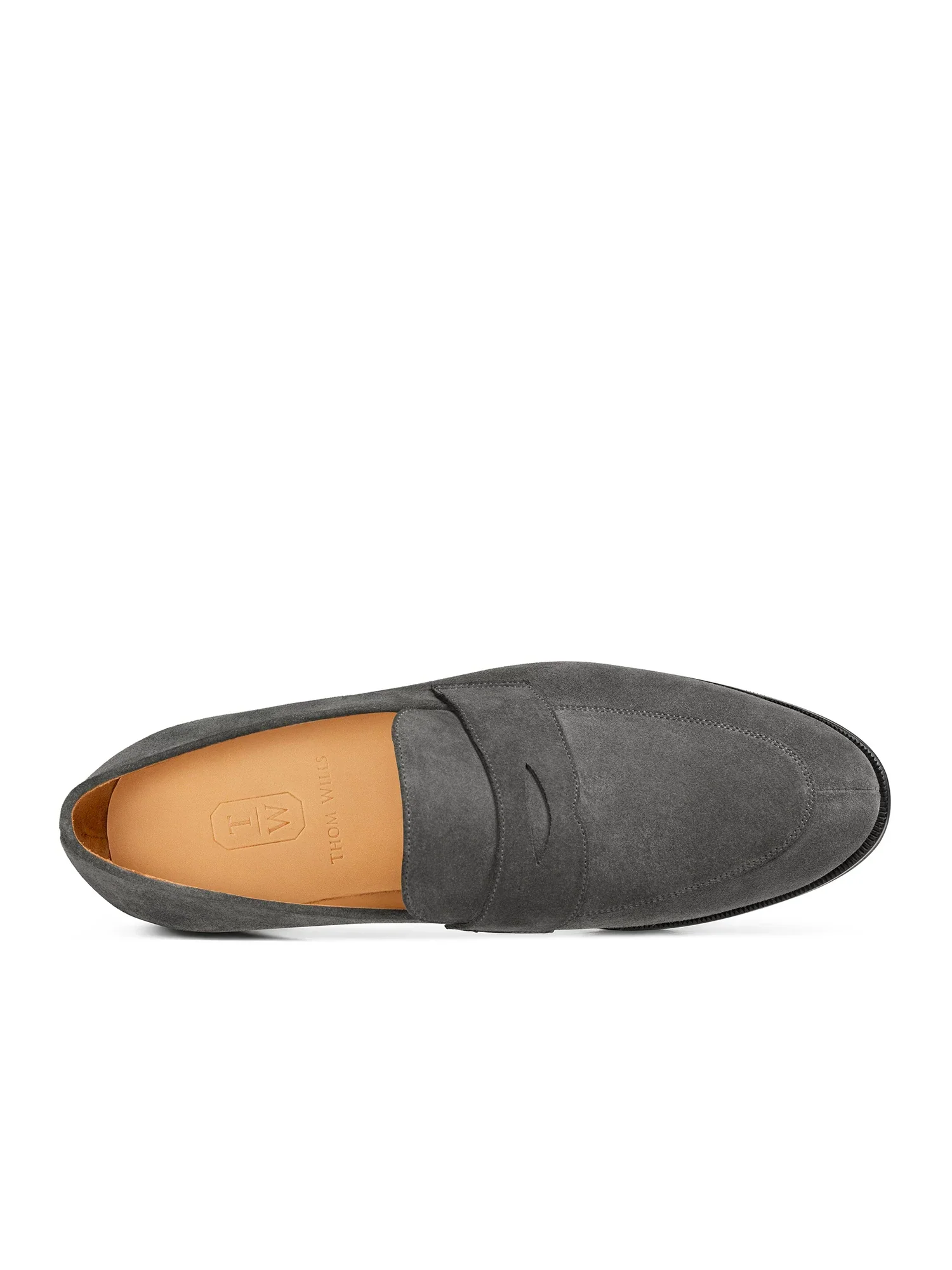 Grey Suede Penny Loafer - Image 2