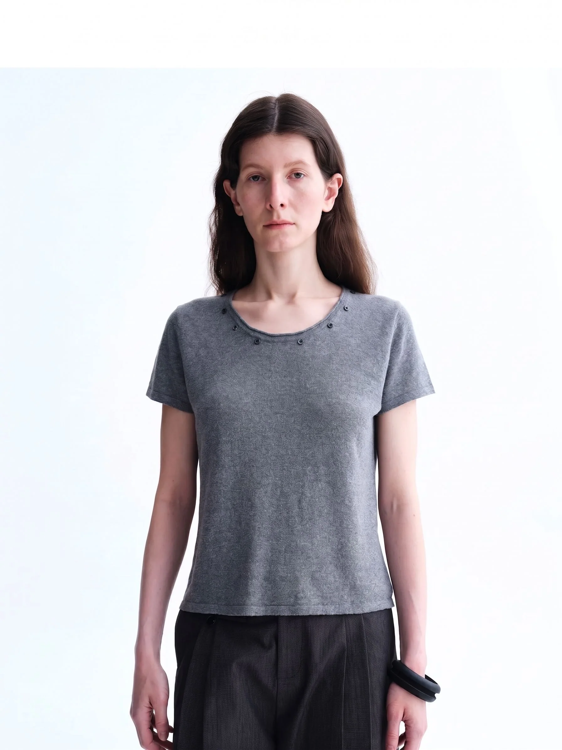 Grommet Neck Tee - Image 2