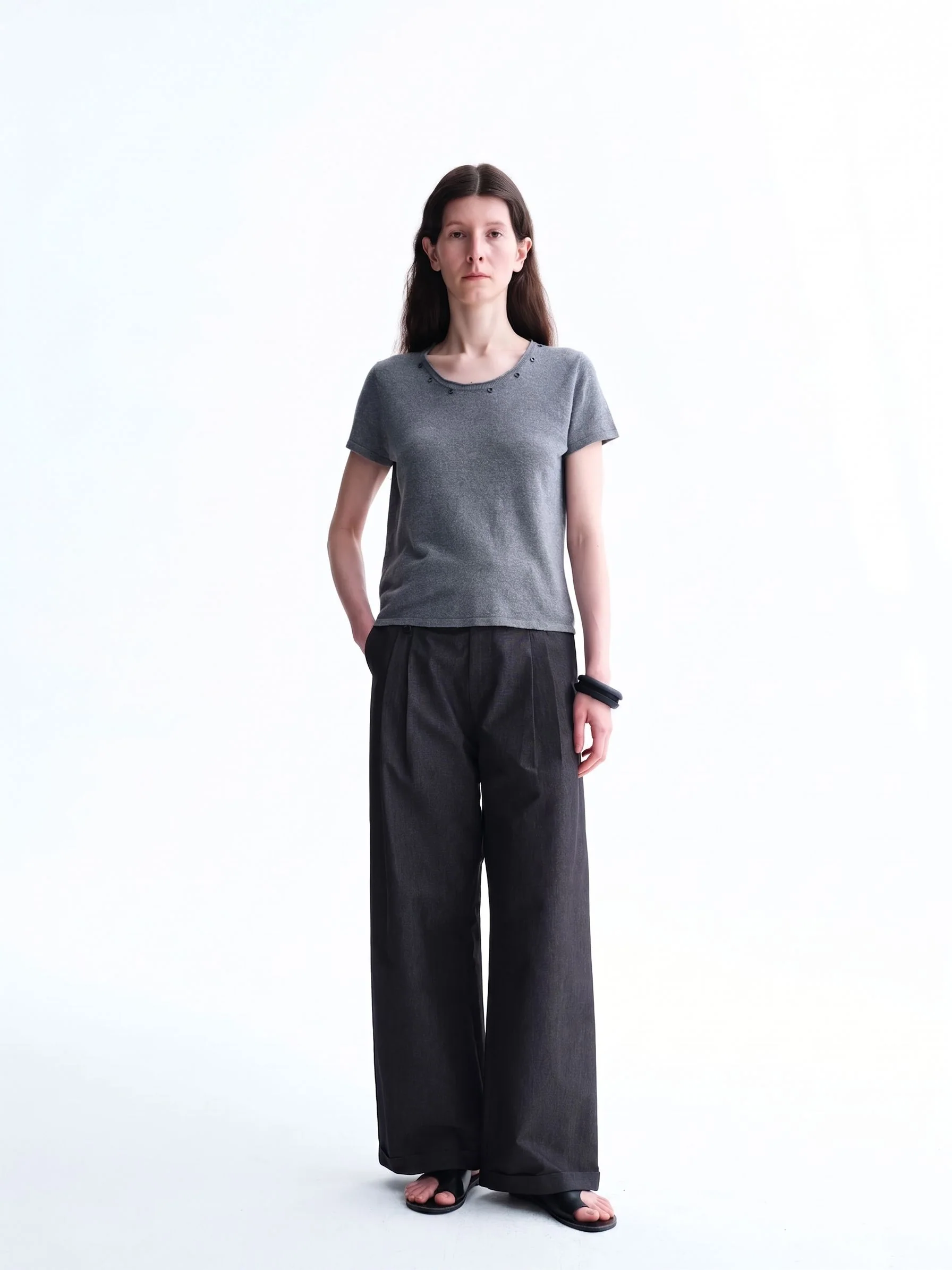Grommet Neck Tee - Image 4
