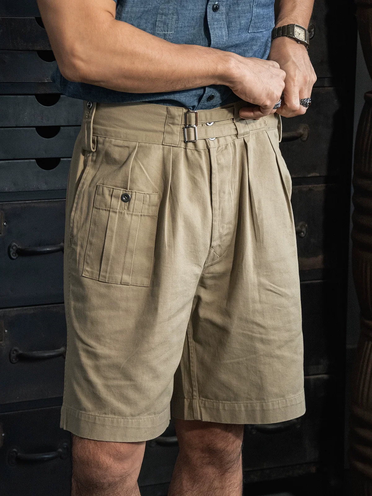 Gurkha Cotton-Twill Shorts - Image 2