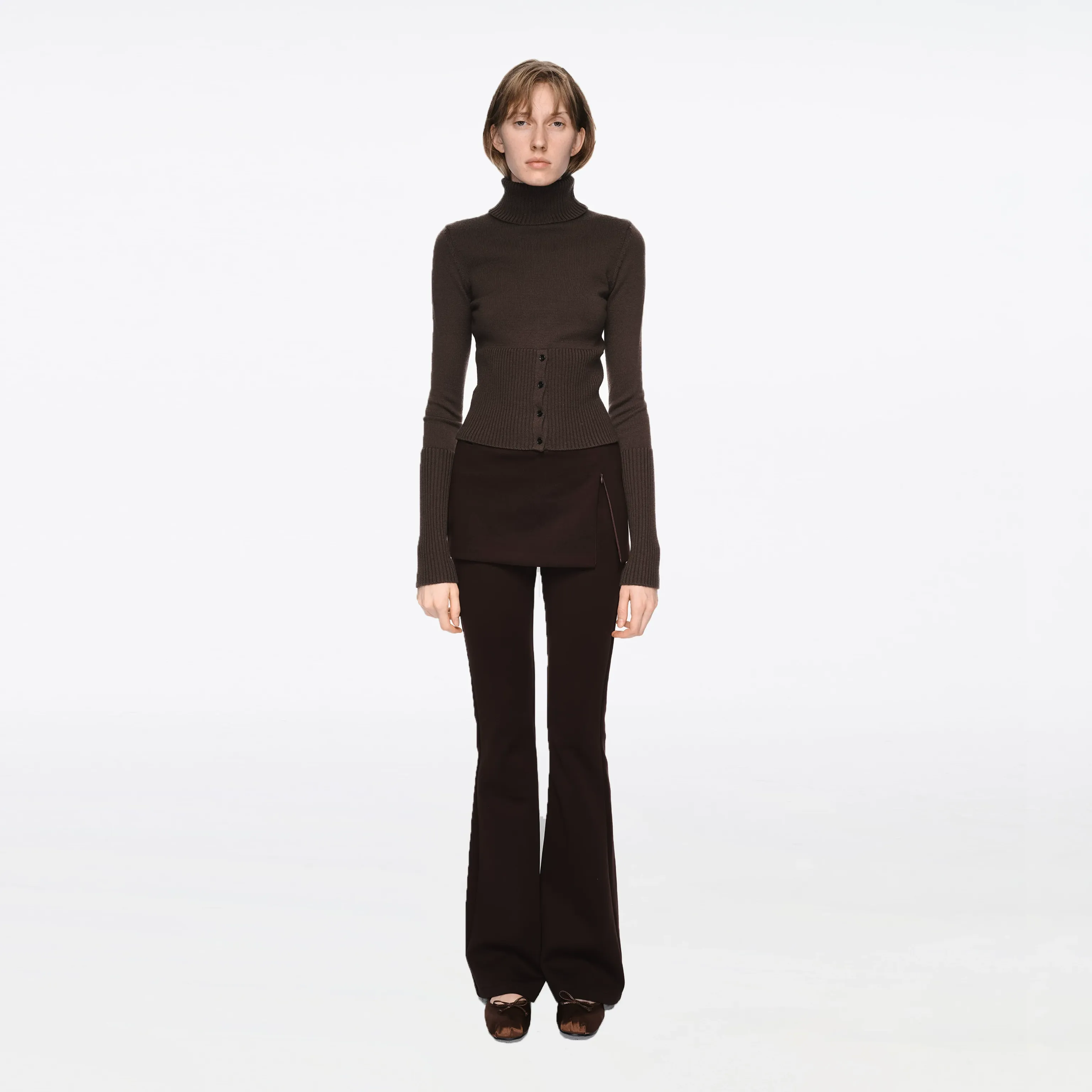 Half-Placket Wool Turtleneck - Image 7