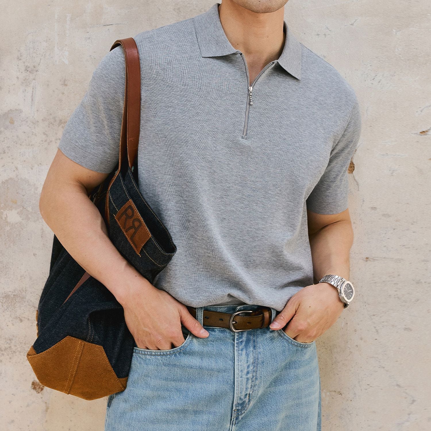 Half-Zip Knit Polo - Image 8