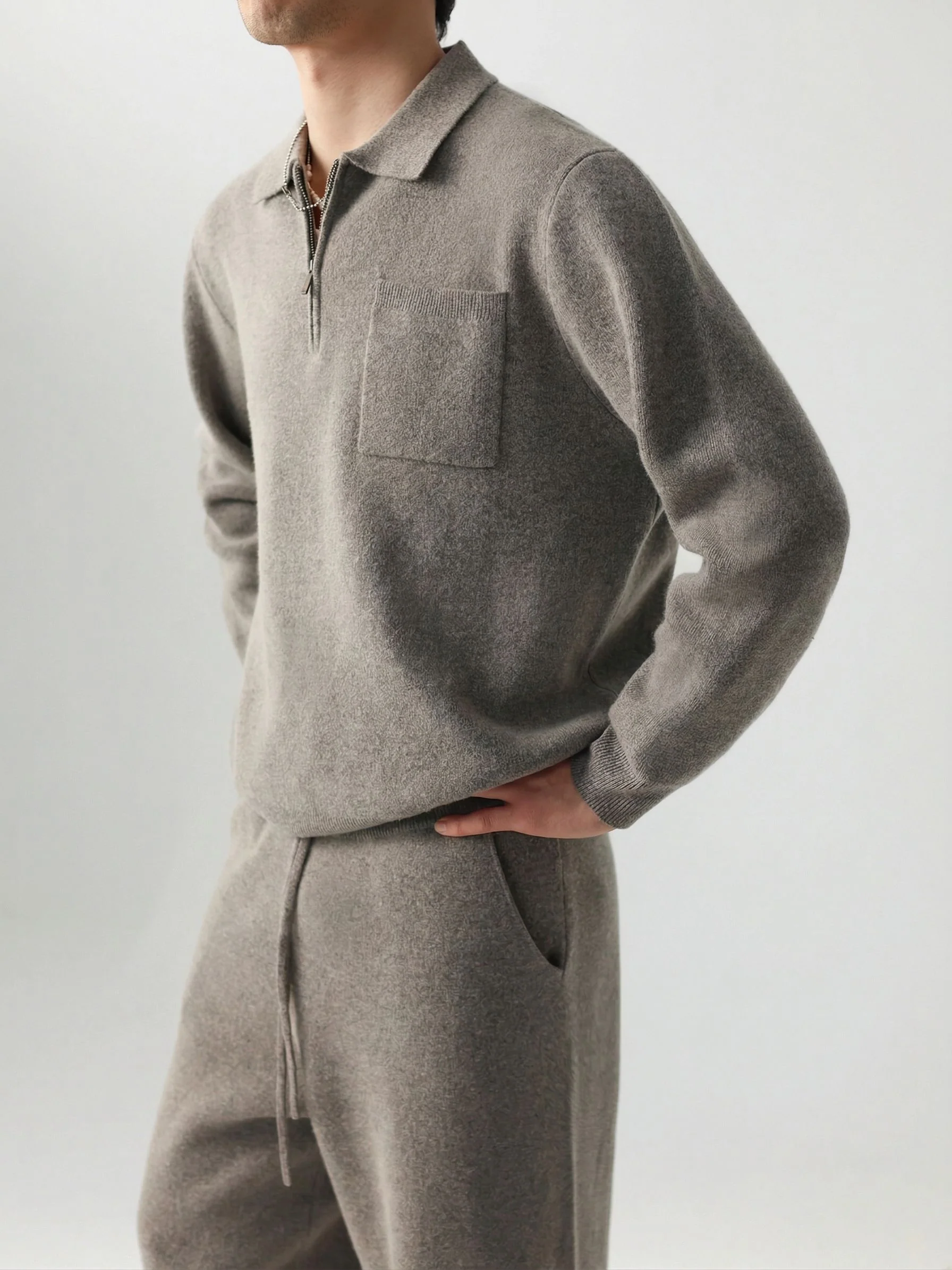 Half-Zip Knit Set - Image 3