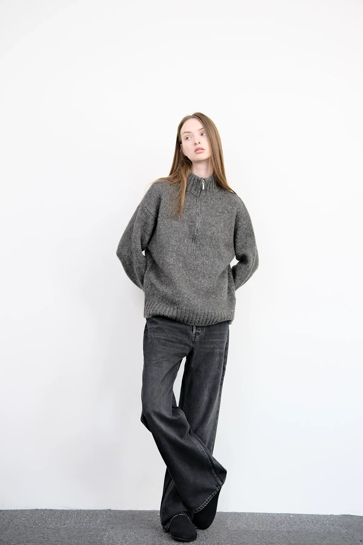 Half-Zip Knit Sweater - Image 8