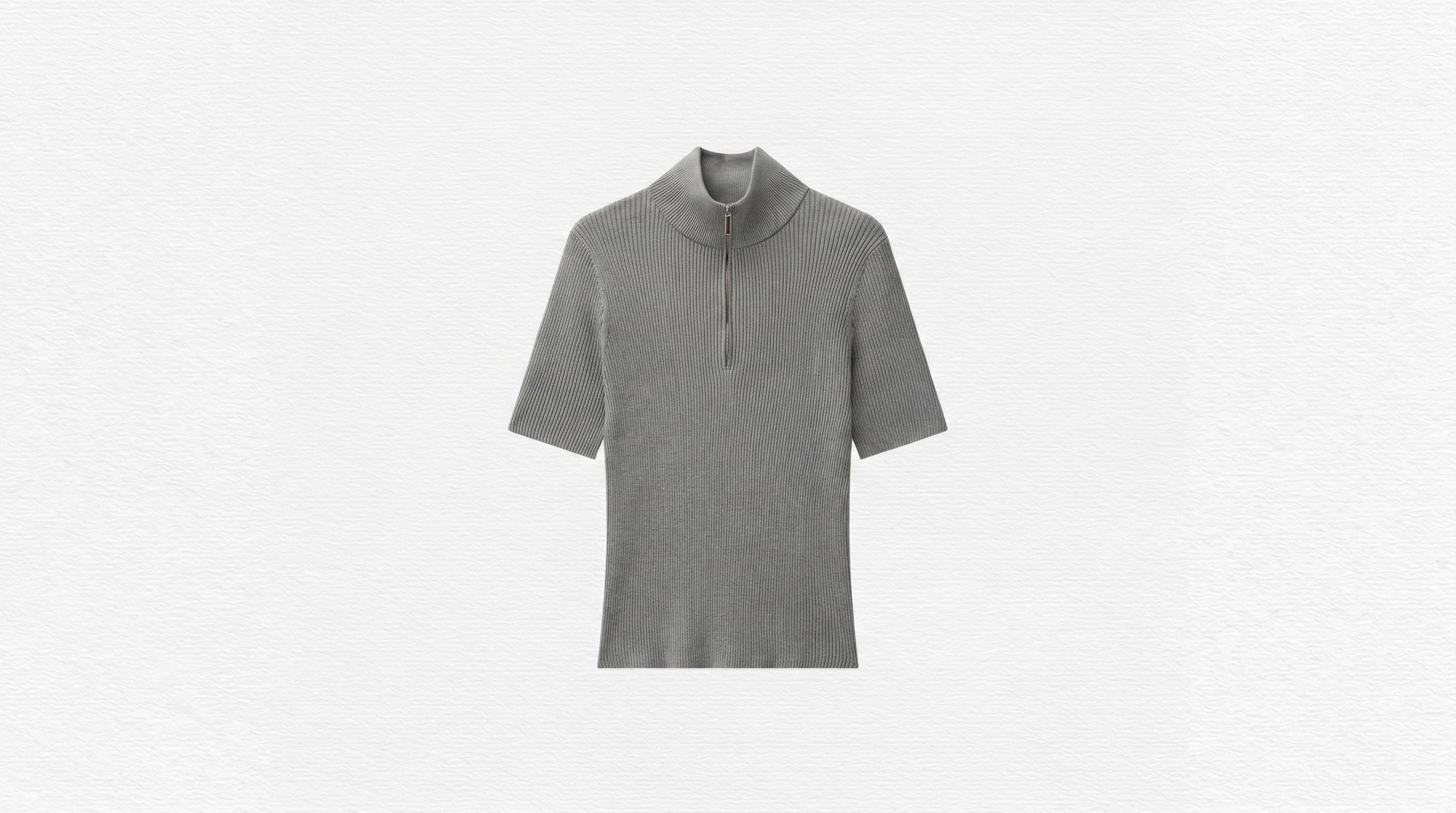 Half-Zip Ribbed Top - Image 8