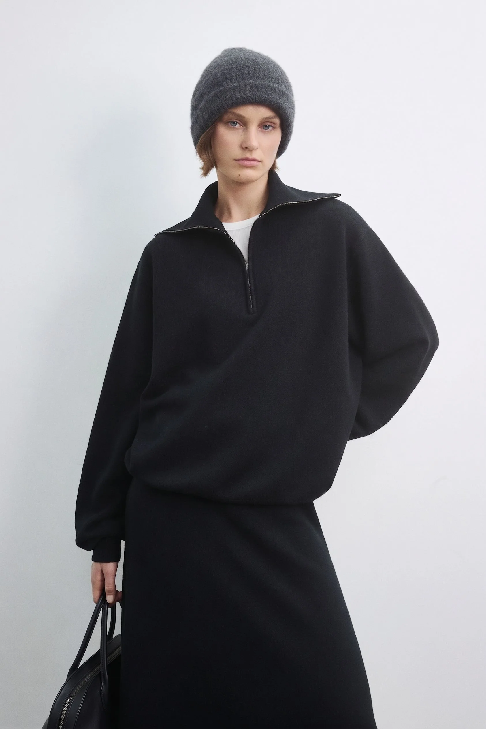 Half-Zip Skirt Set