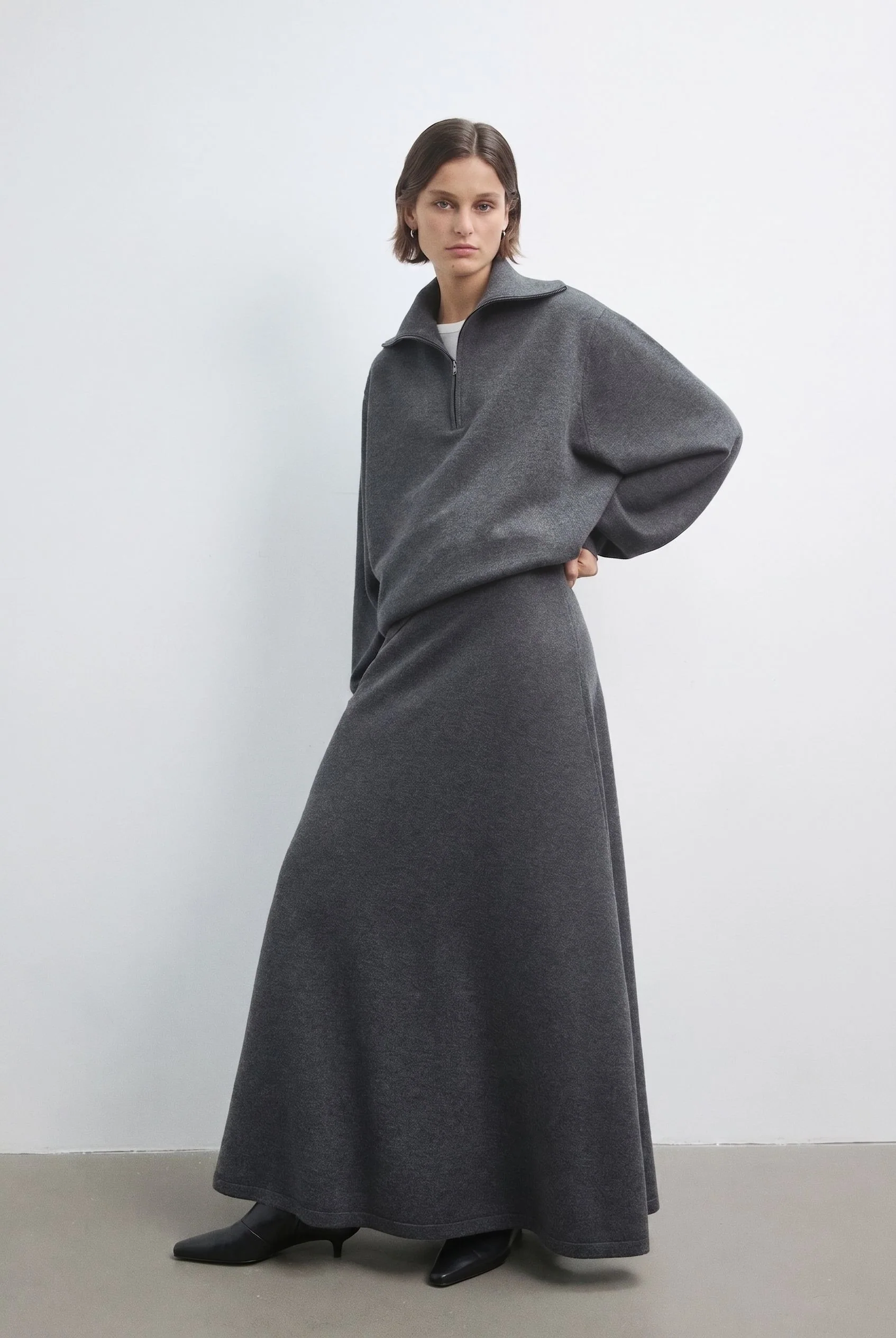 Half-Zip Skirt Set - Image 2