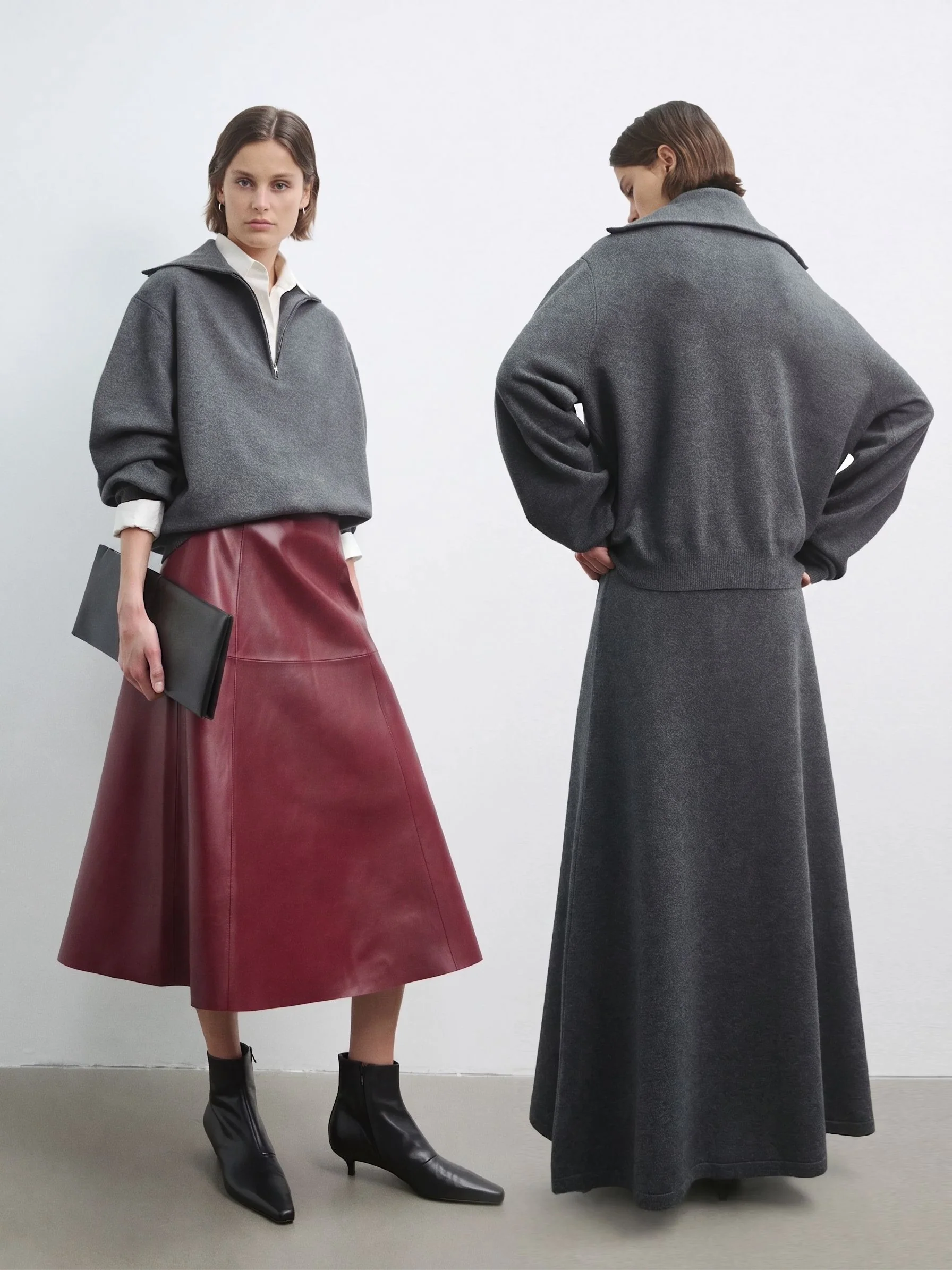 Half-Zip Skirt Set - Image 4