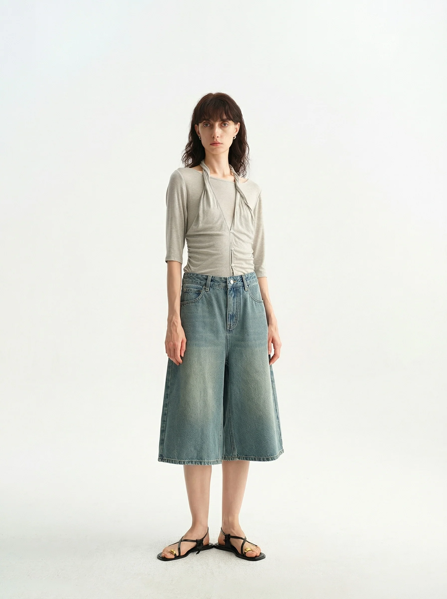 Halter Layered Knit Top - Image 5