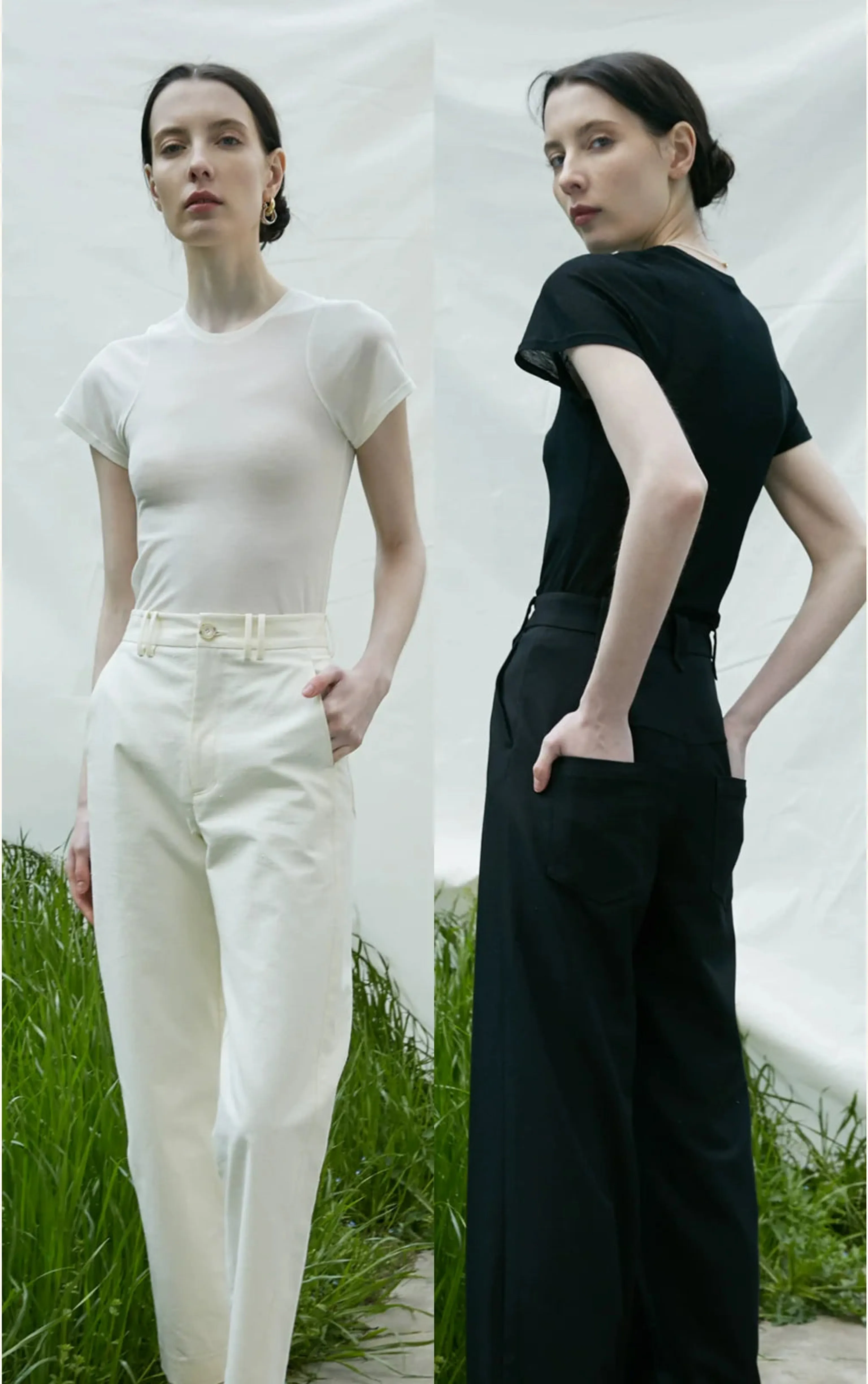 Hand-Embroidered Tech Cotton Tee