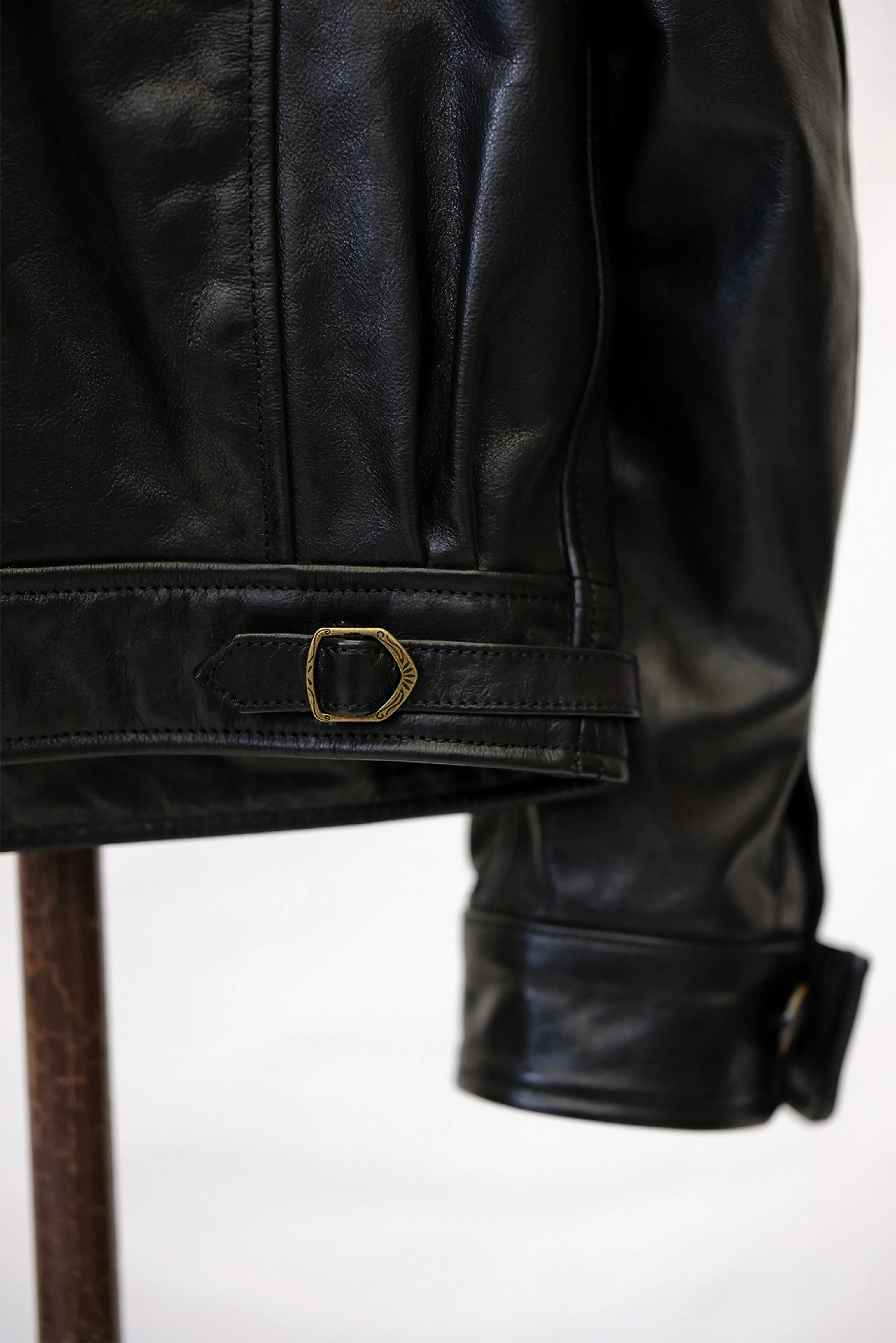 Hand-Rubbed Top-Grain Leather Zip Jacket - Image 5