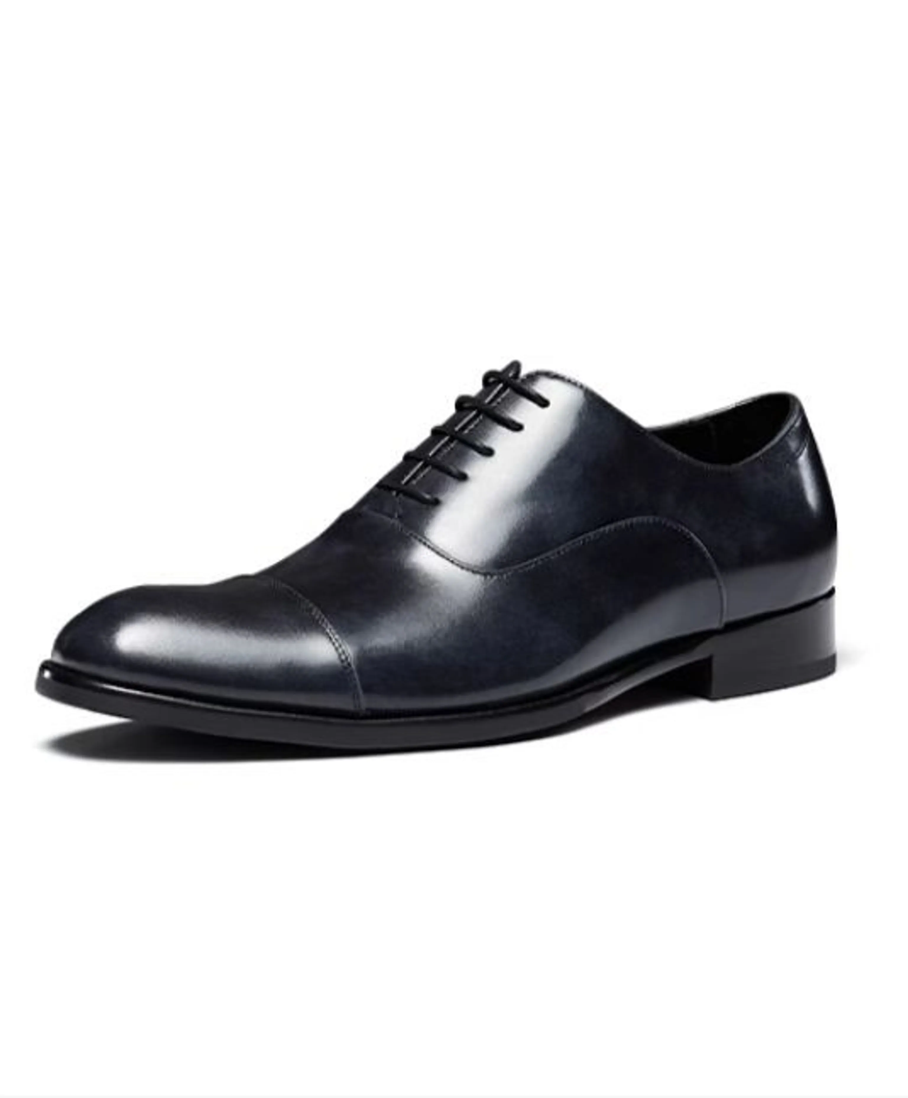 Handcrafted Brown Leather Oxford Shoes - Image 4
