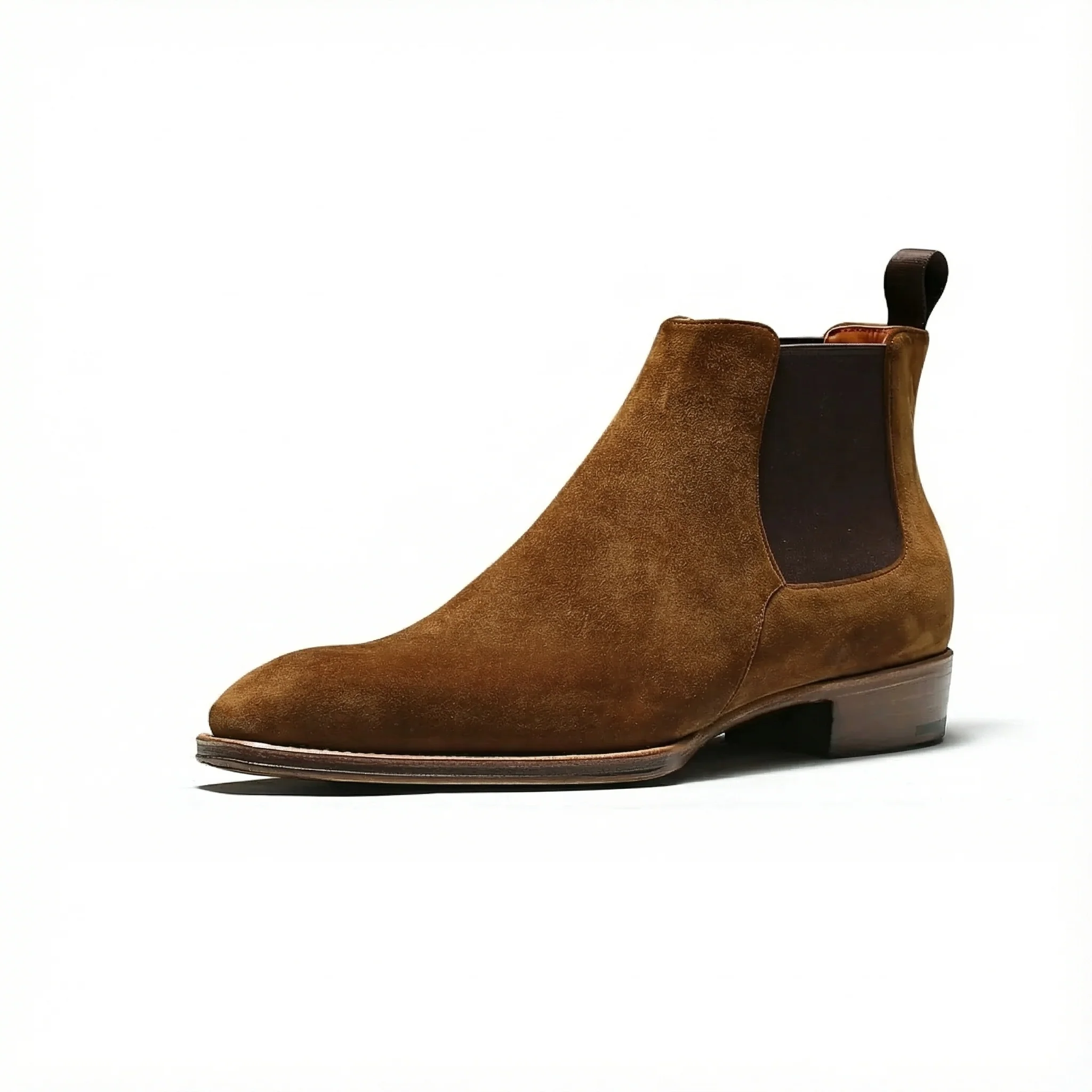 Handcrafted Suede Chelsea Boots - Image 3