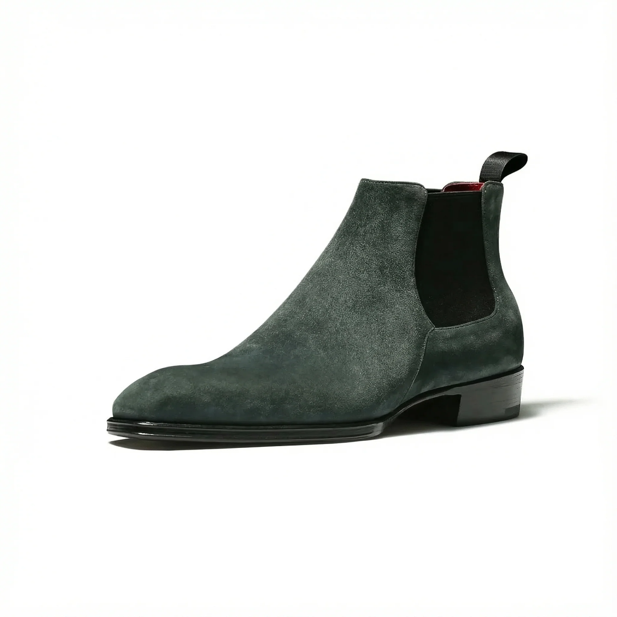 Handcrafted Suede Chelsea Boots - Image 6