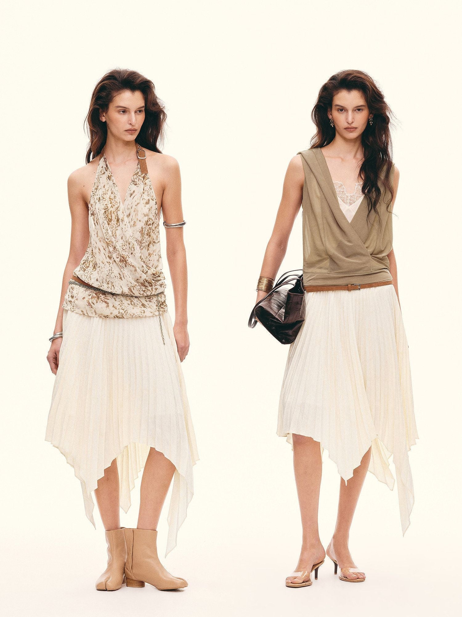 Handkerchief Pleated Skirt - Image 5