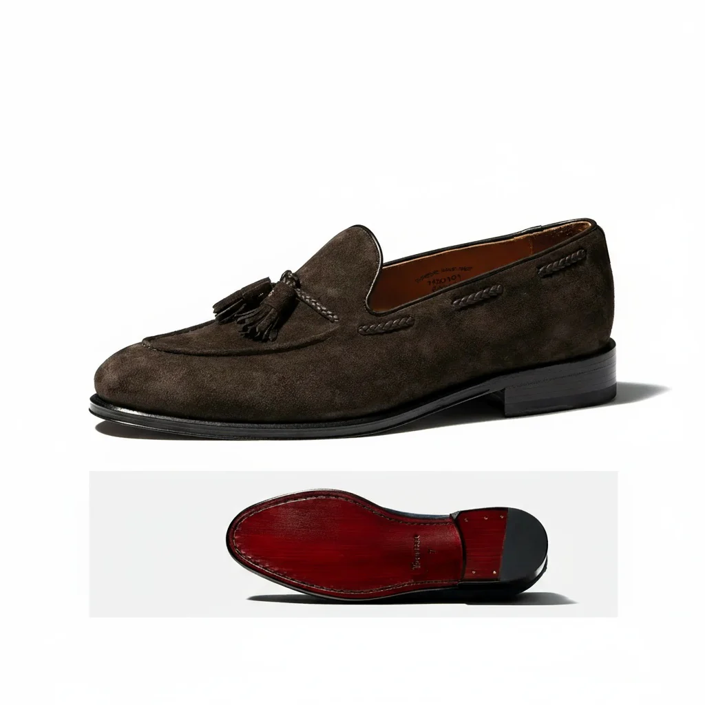 Handmade Suede Tassel Loafers