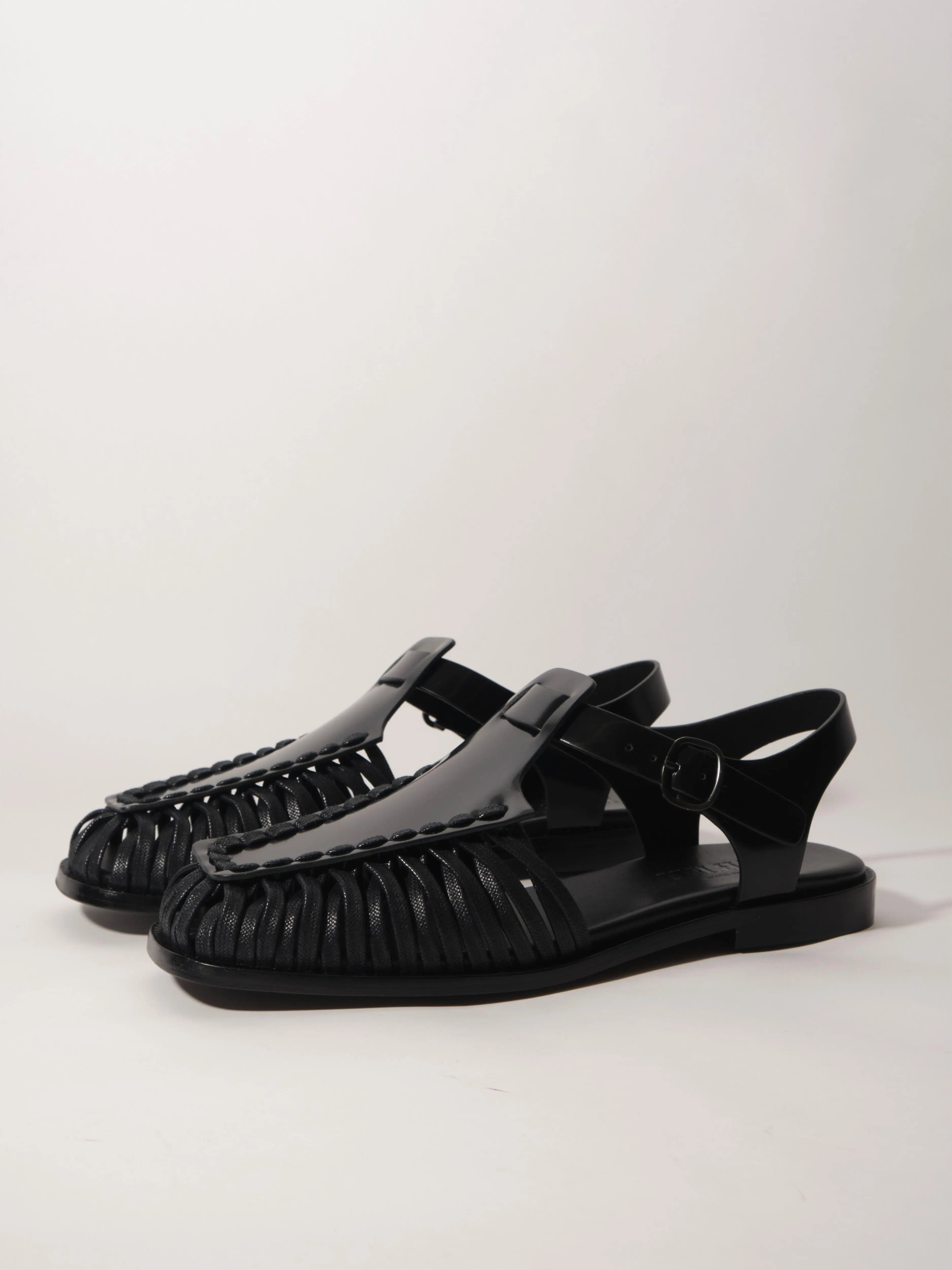 Handwoven Leather Roman Sandals - Image 2