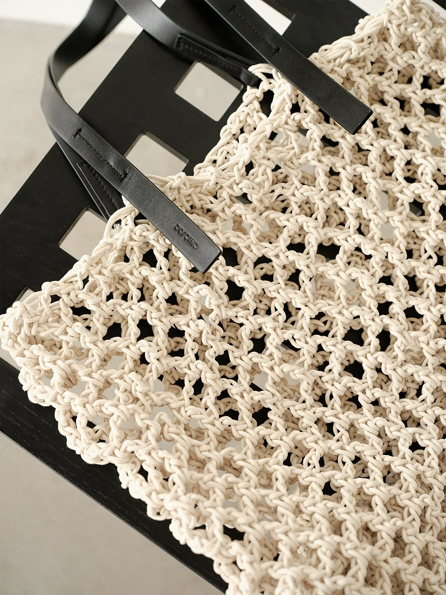 Handwoven Net Tote - Image 3