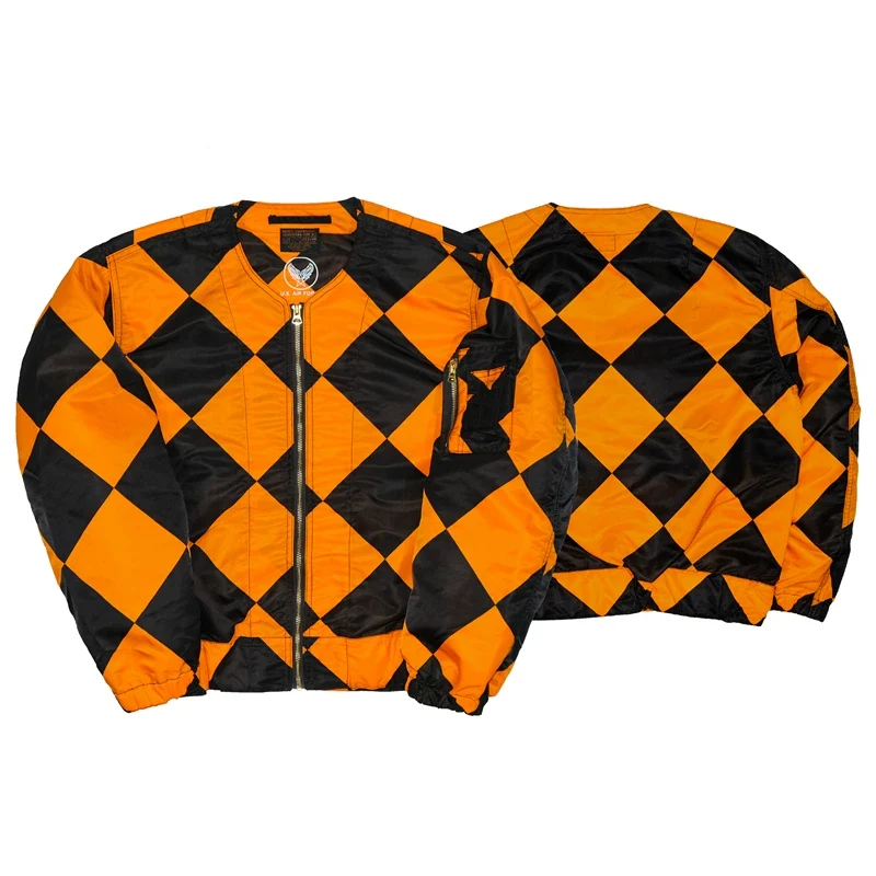 Harlequin Nylon Bomber Jacket - Image 7