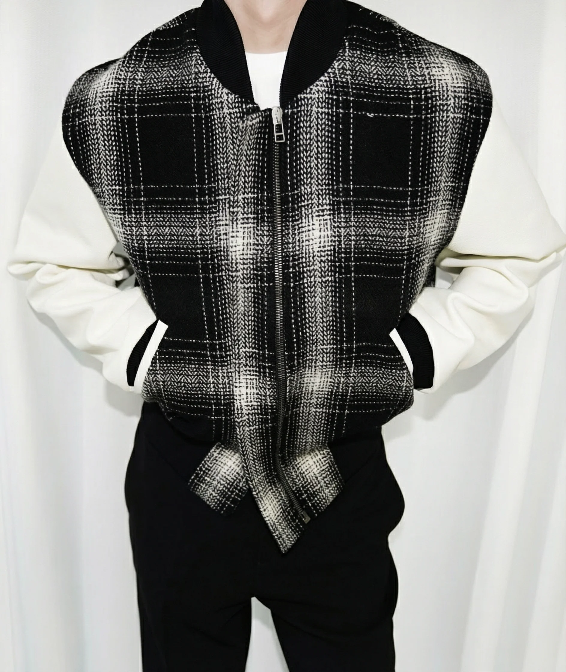 Harris Tweed Down Varsity Jacket