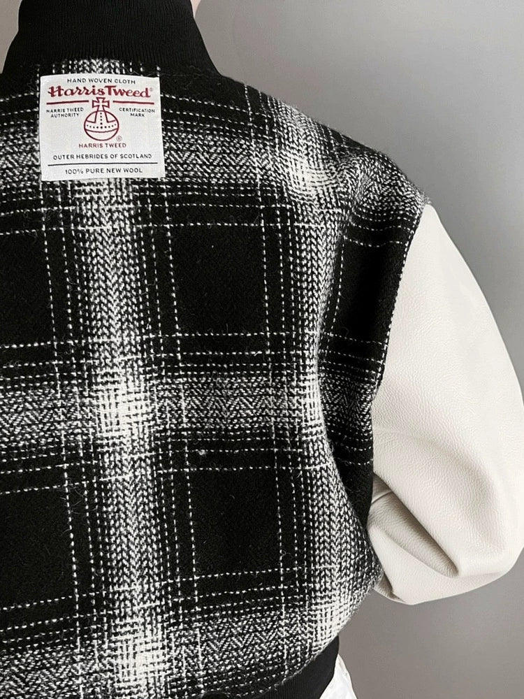 Harris Tweed Down Varsity Jacket - Image 5