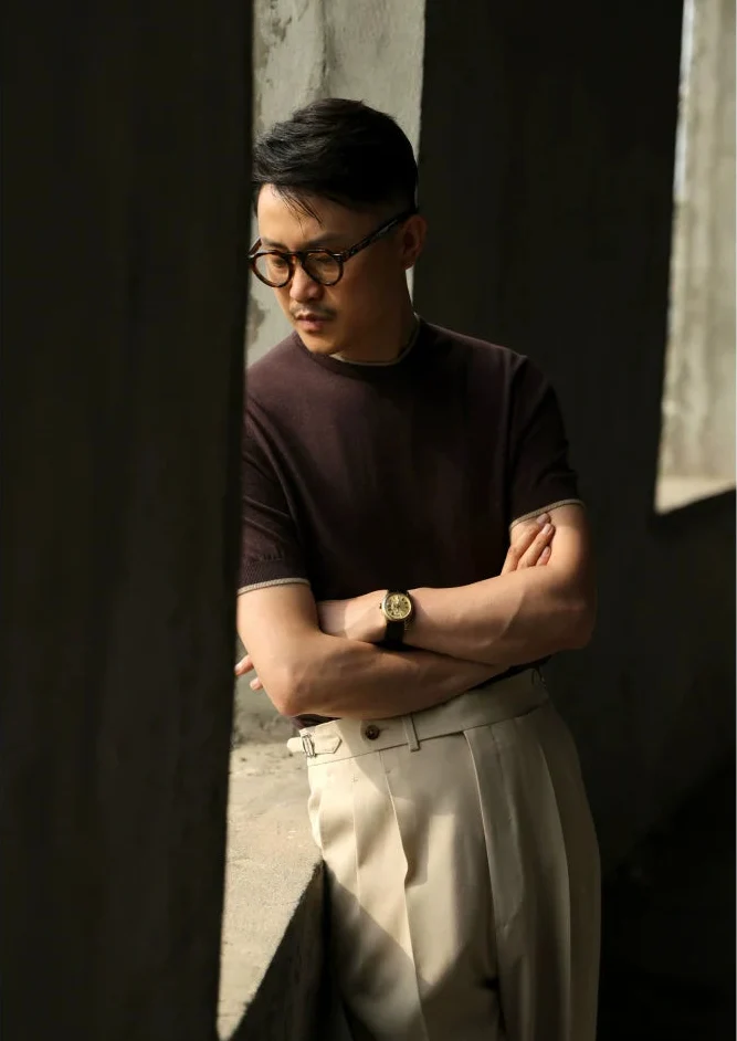Hazelnut Mousse Knit T-Shirt - Image 2