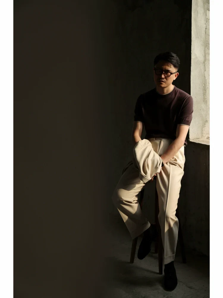 Hazelnut Mousse Knit T-Shirt - Image 3
