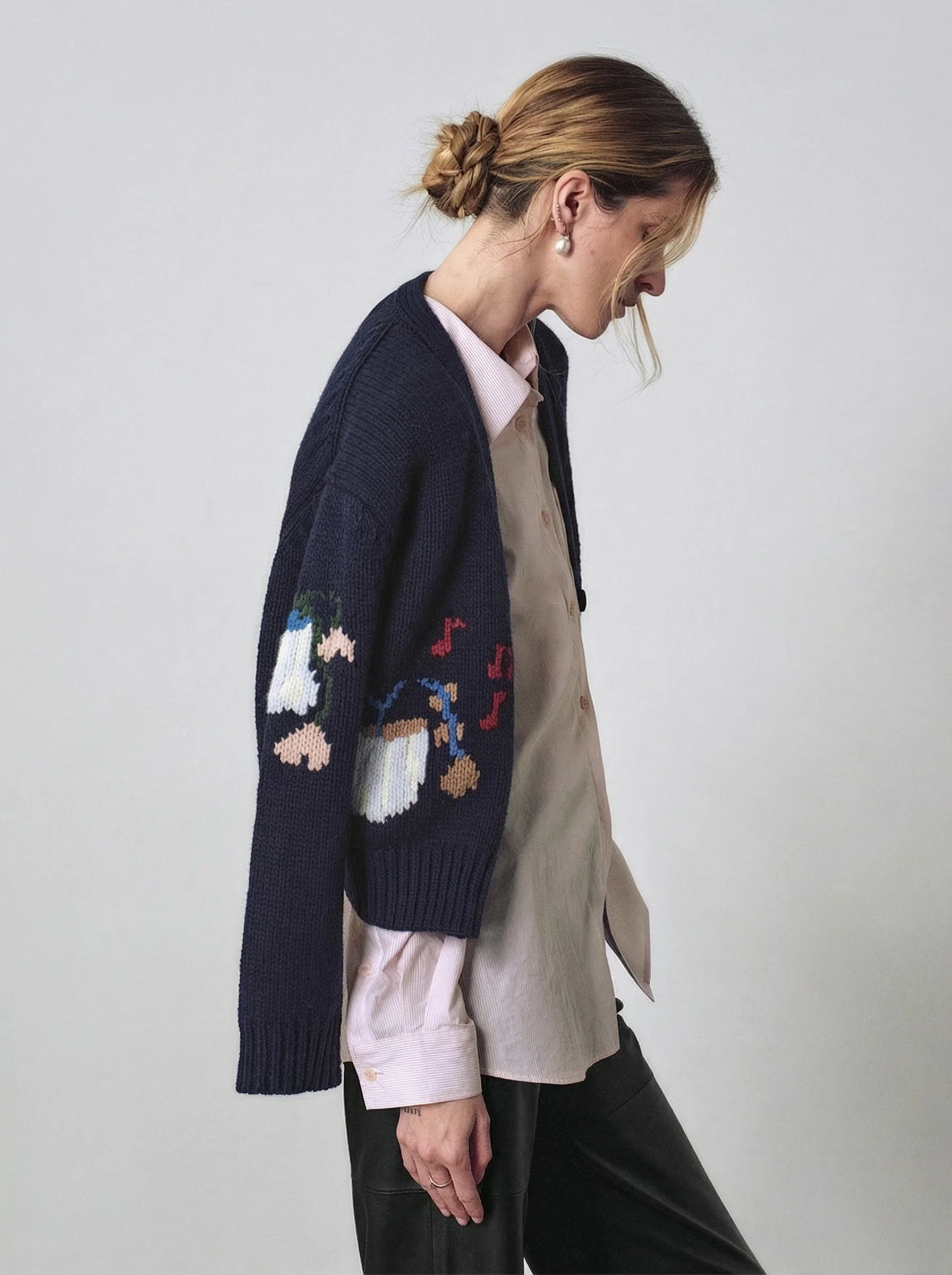 Heart Intarsia Cardigan - Image 2