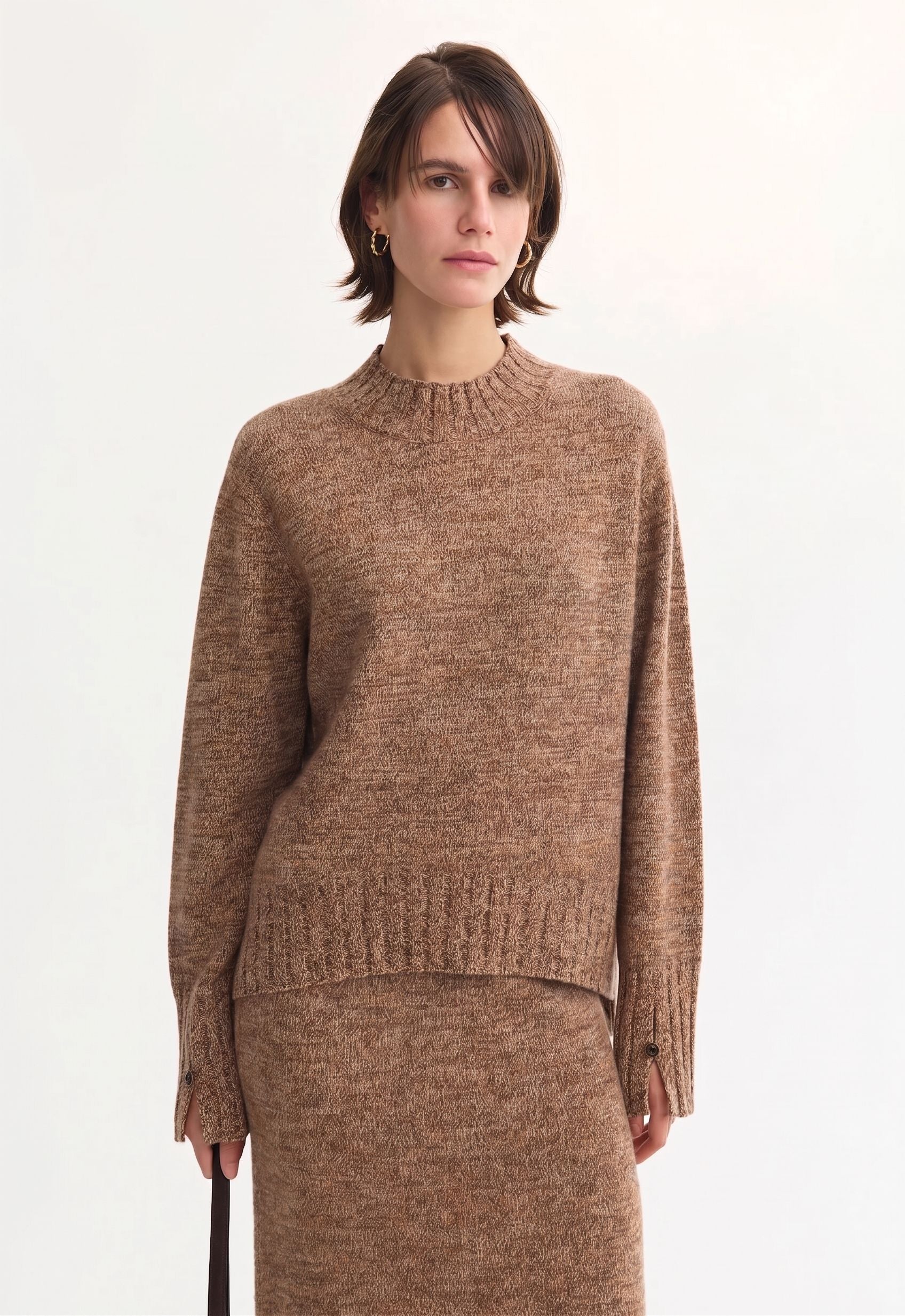 Heathered Knit Sweater