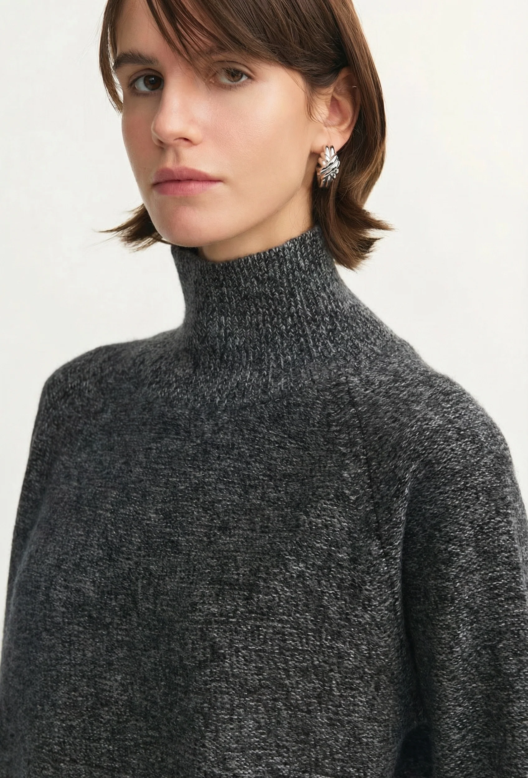 Heathered Mockneck Sweater - Image 2