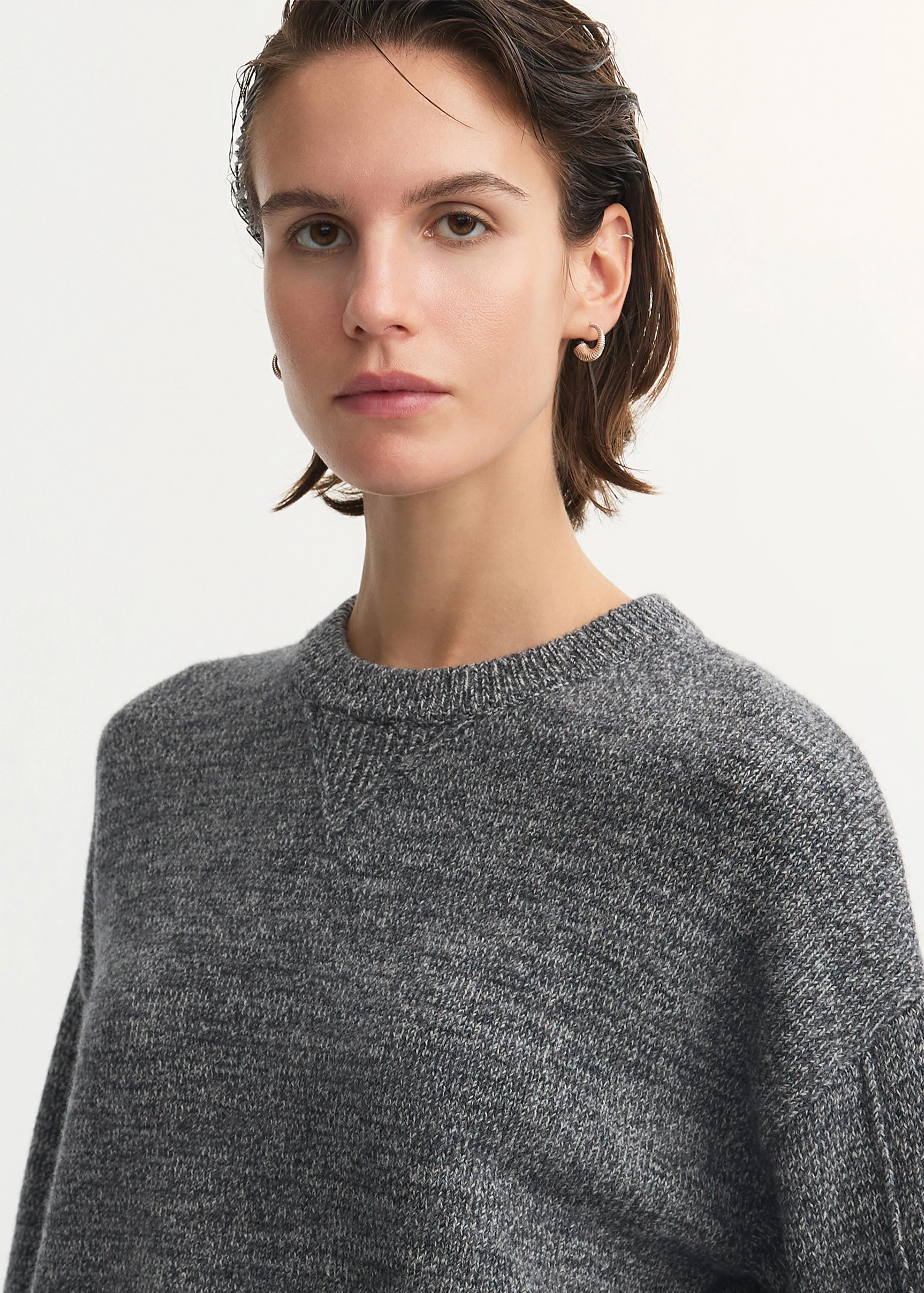 Heathered Wool Crewneck Sweater - Image 4