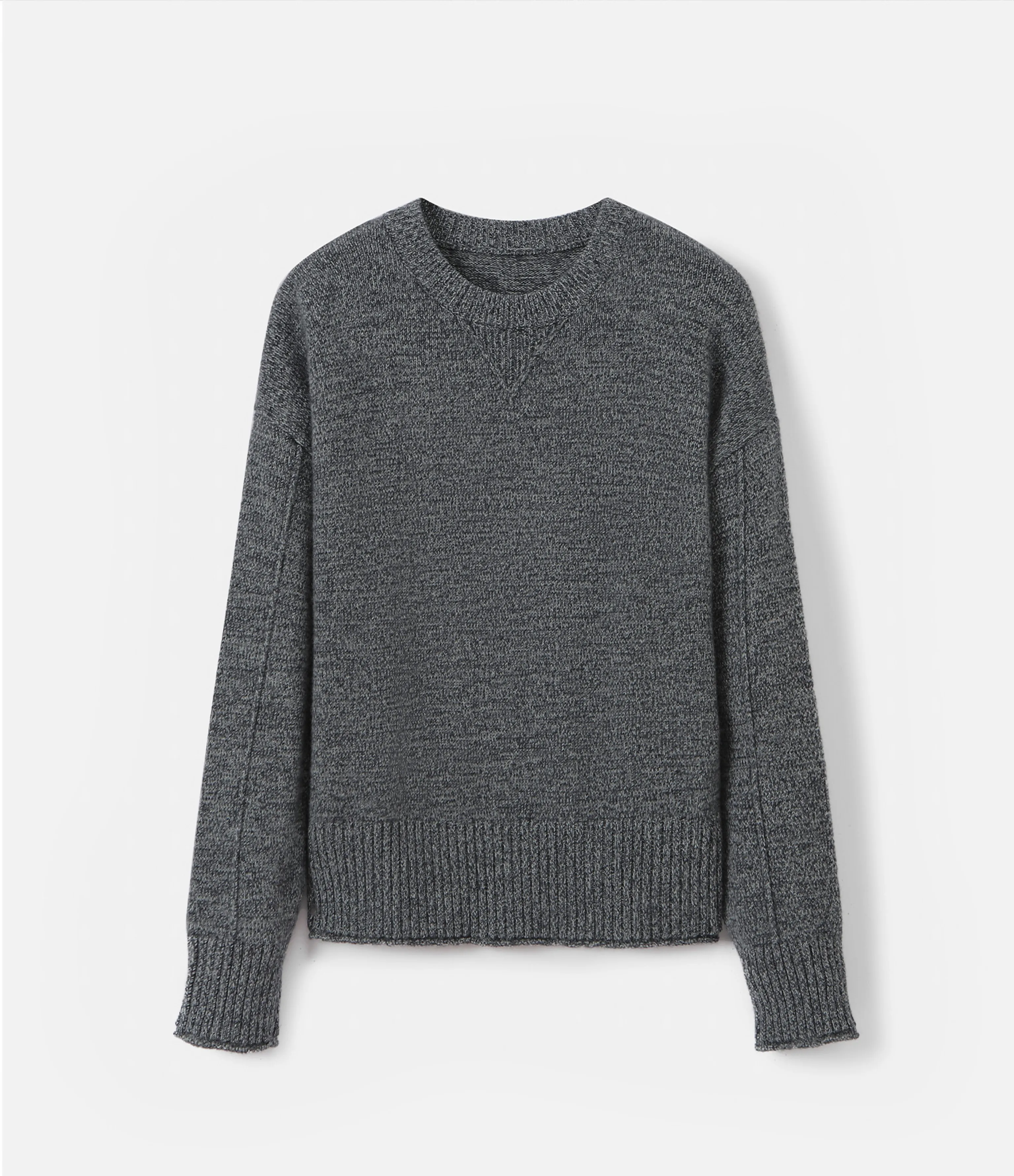 Heathered Wool Crewneck Sweater - Image 5
