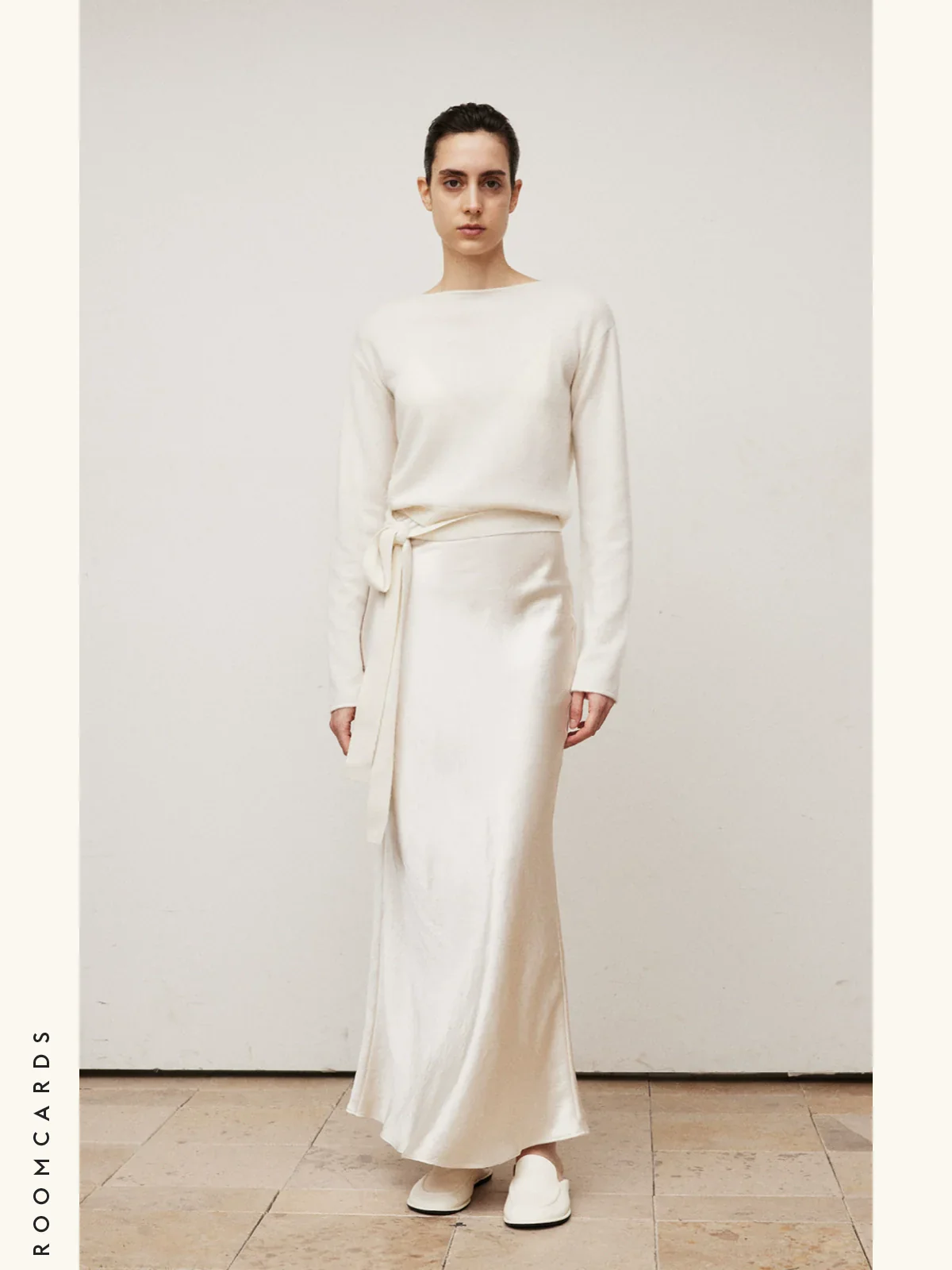 Heavy Acetate Bias-Cut Midi Skirt - Image 2