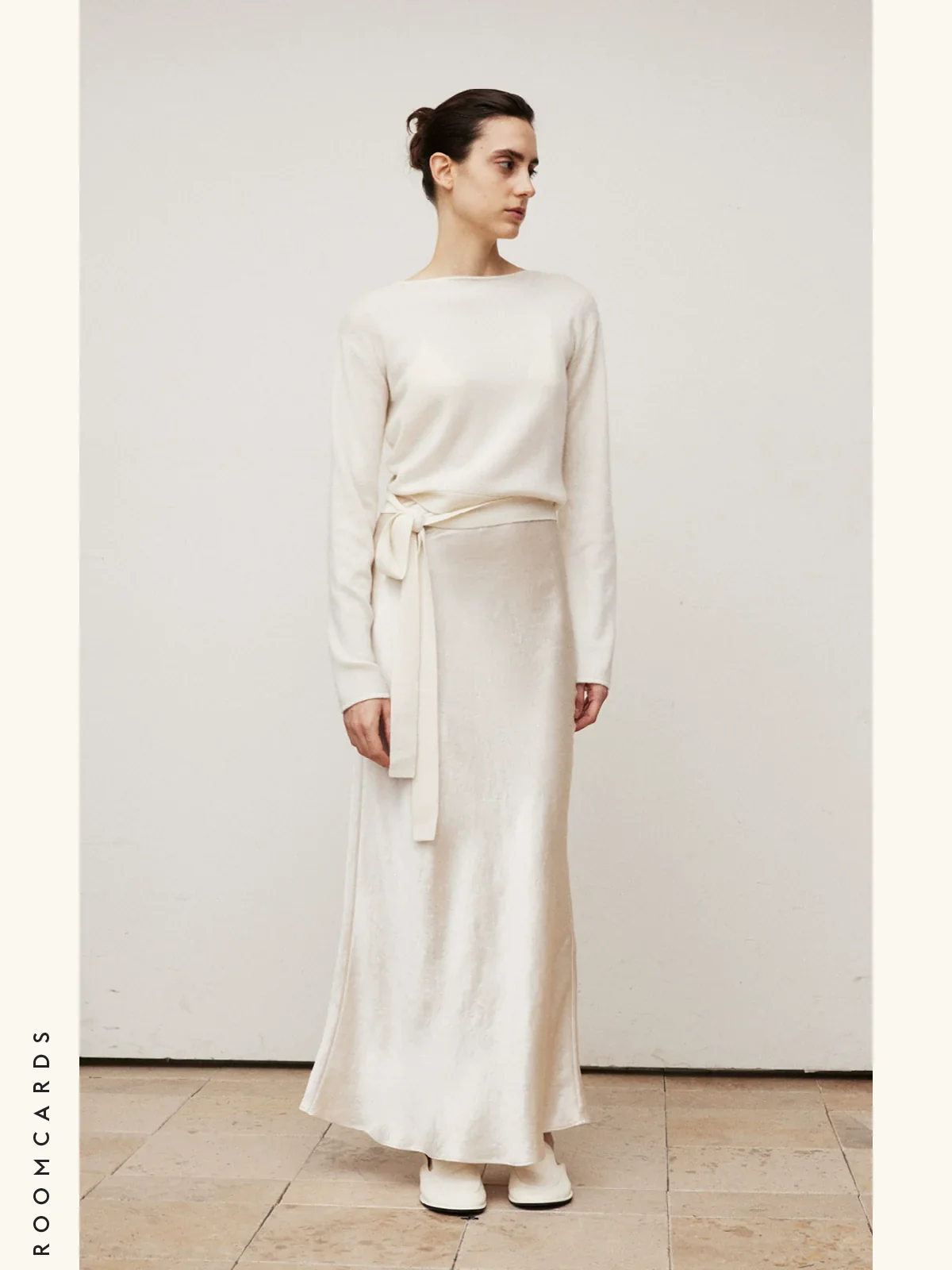 Heavy Acetate Bias-Cut Midi Skirt - Image 3