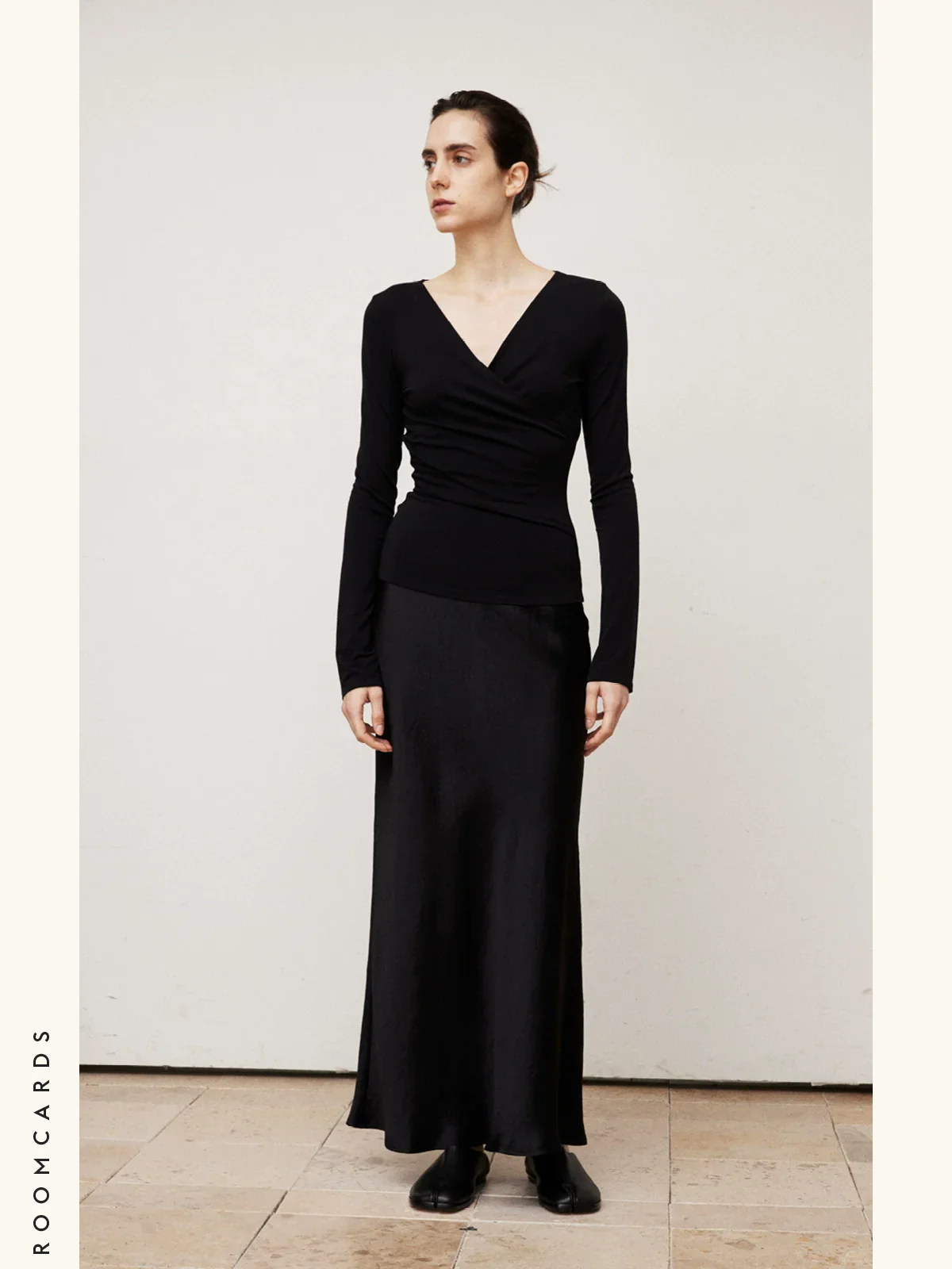 Heavy Acetate Bias-Cut Midi Skirt - Image 4